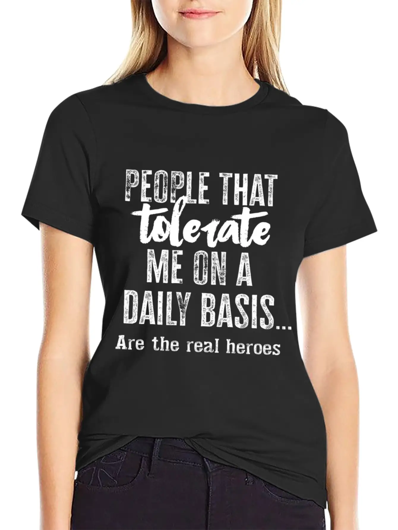People Who Tolerate Me Unisex Casual T-Shirt – Clean Design For Daily Comfort