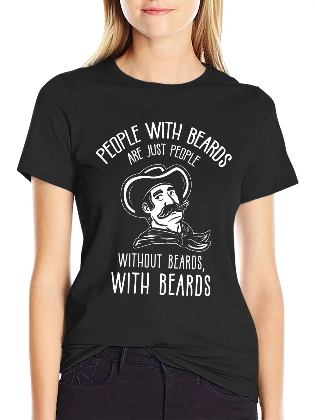 People With Beards! Funny Barber Beard Quote Unisex Casual T-Shirt – Clean Design For Daily Comfort