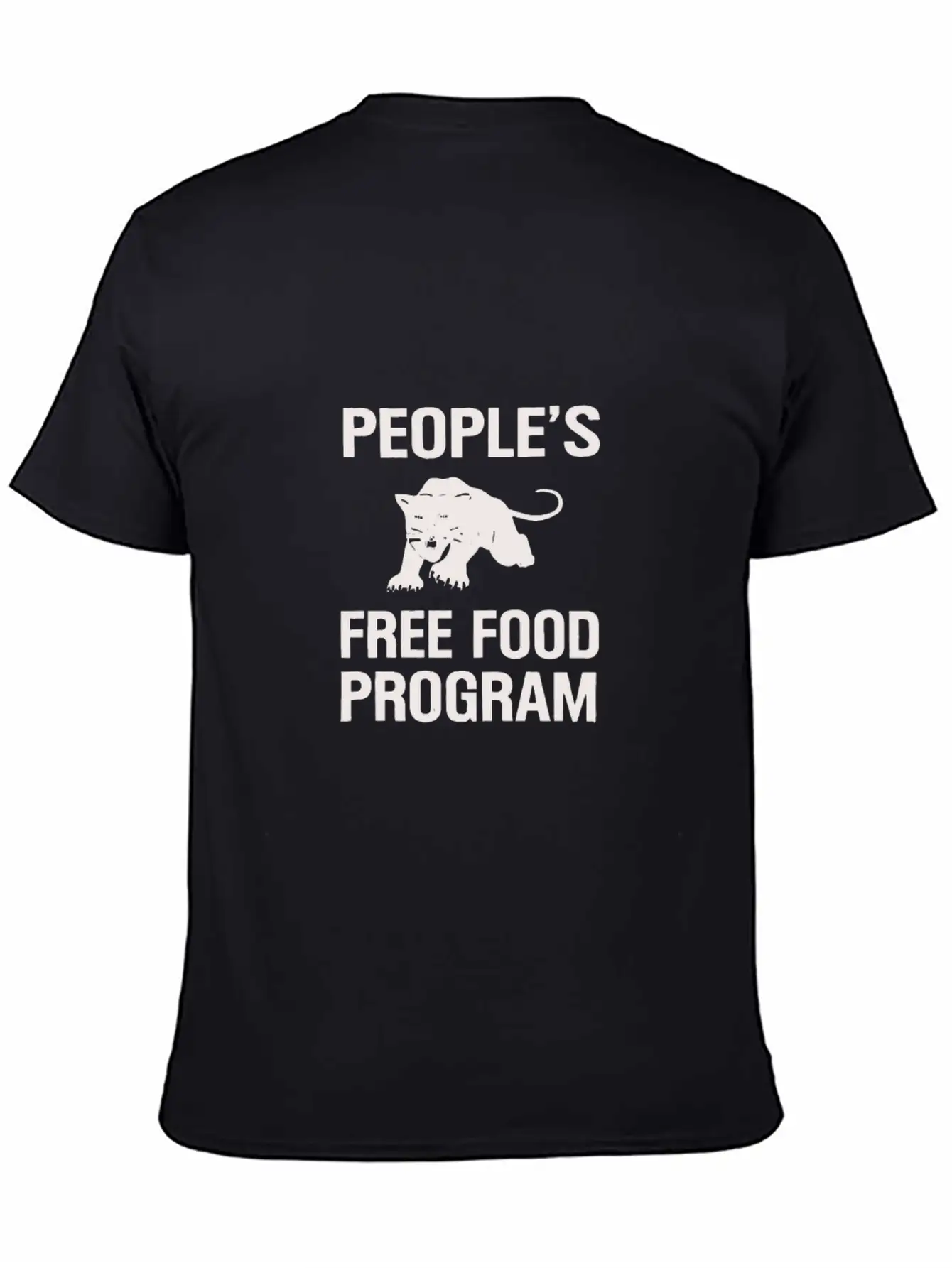 Peoples Free Food Program Vintage Social Conscious Essential Cotton Tee For Daily Outfits – Unisex Style