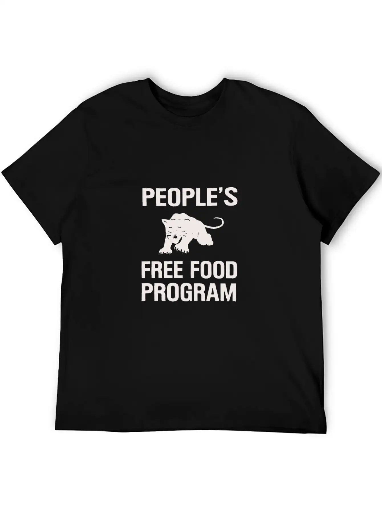 Peoples Free Food Program Vintage Social Conscious Essential Cotton Tee For Daily Outfits – Unisex Style