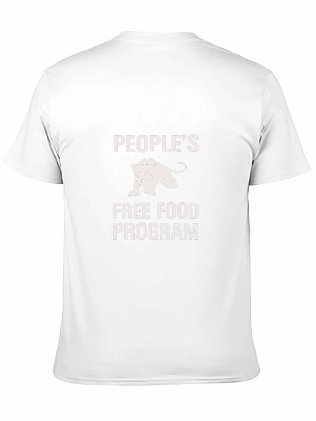 Peoples Free Food Program Vintage Social Conscious Essential Cotton Tee For Daily Outfits – Unisex Style