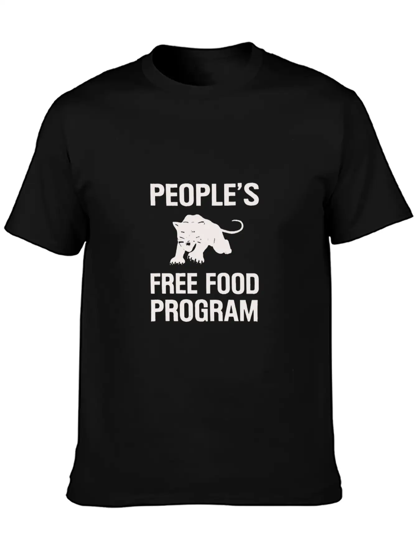 Peoples Free Food Program Vintage Social Conscious Essential Cotton Tee For Daily Outfits – Unisex Style