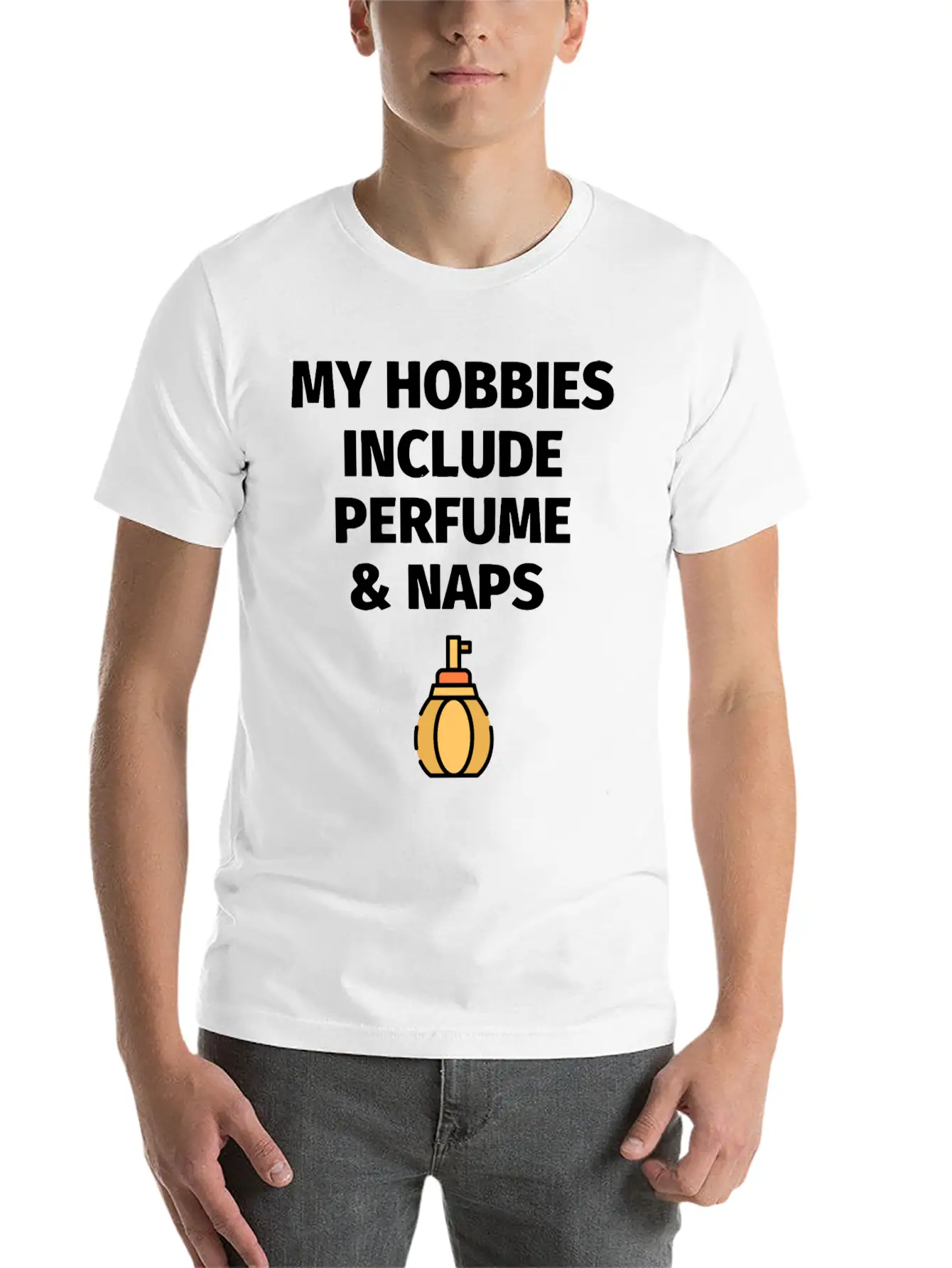 Perfume And Naps Lightweight Cotton T-Shirt – Daily Comfort Graphic Shirt