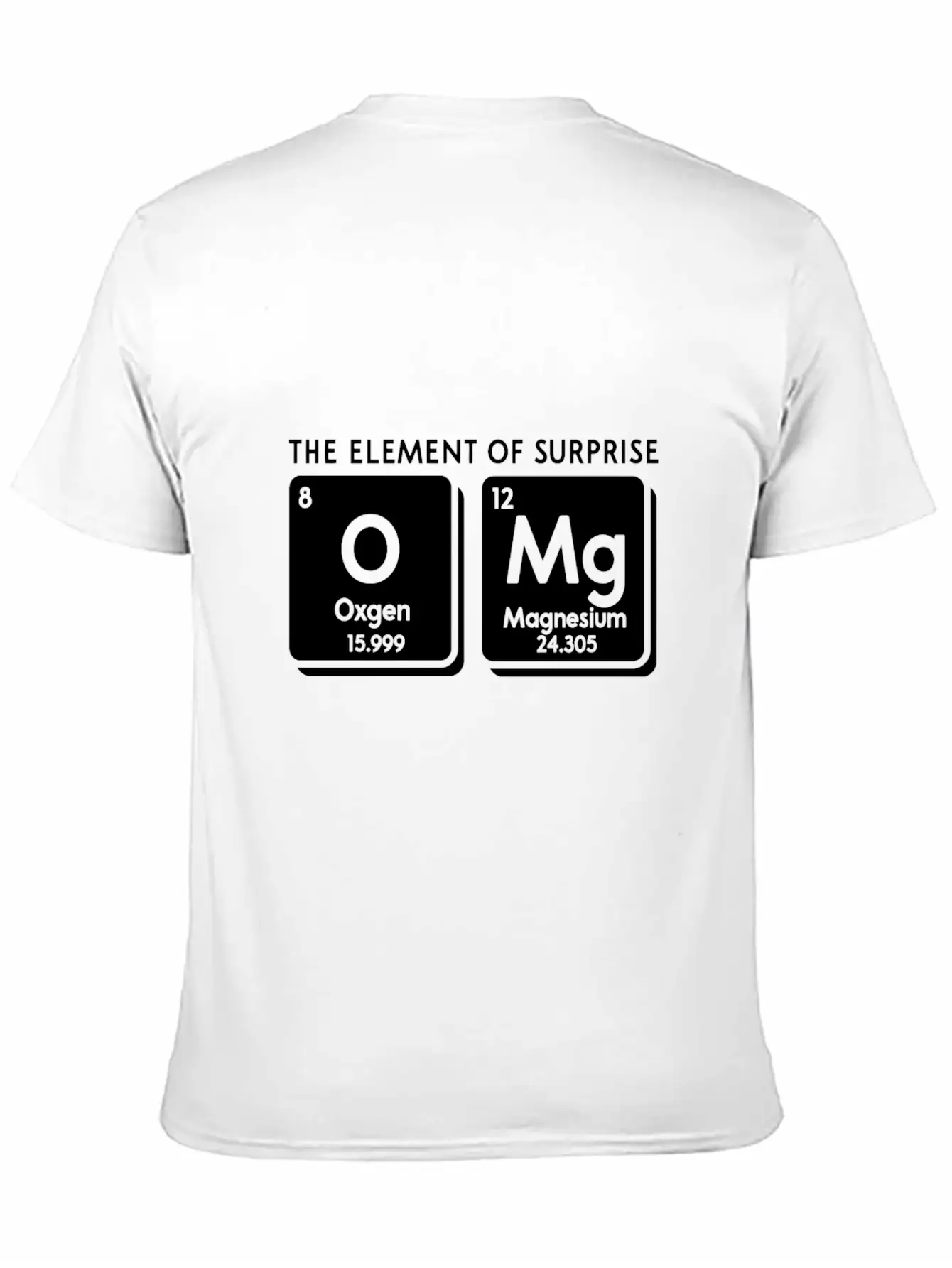 Periodic Table Omg The Element Of Surprise Funny S Soft Cotton Short Sleeve Tee – Unisex Wardrobe Staple