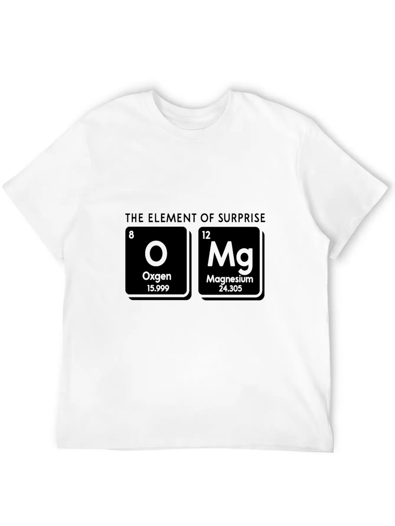 Periodic Table Omg The Element Of Surprise Funny S Soft Cotton Short Sleeve Tee – Unisex Wardrobe Staple