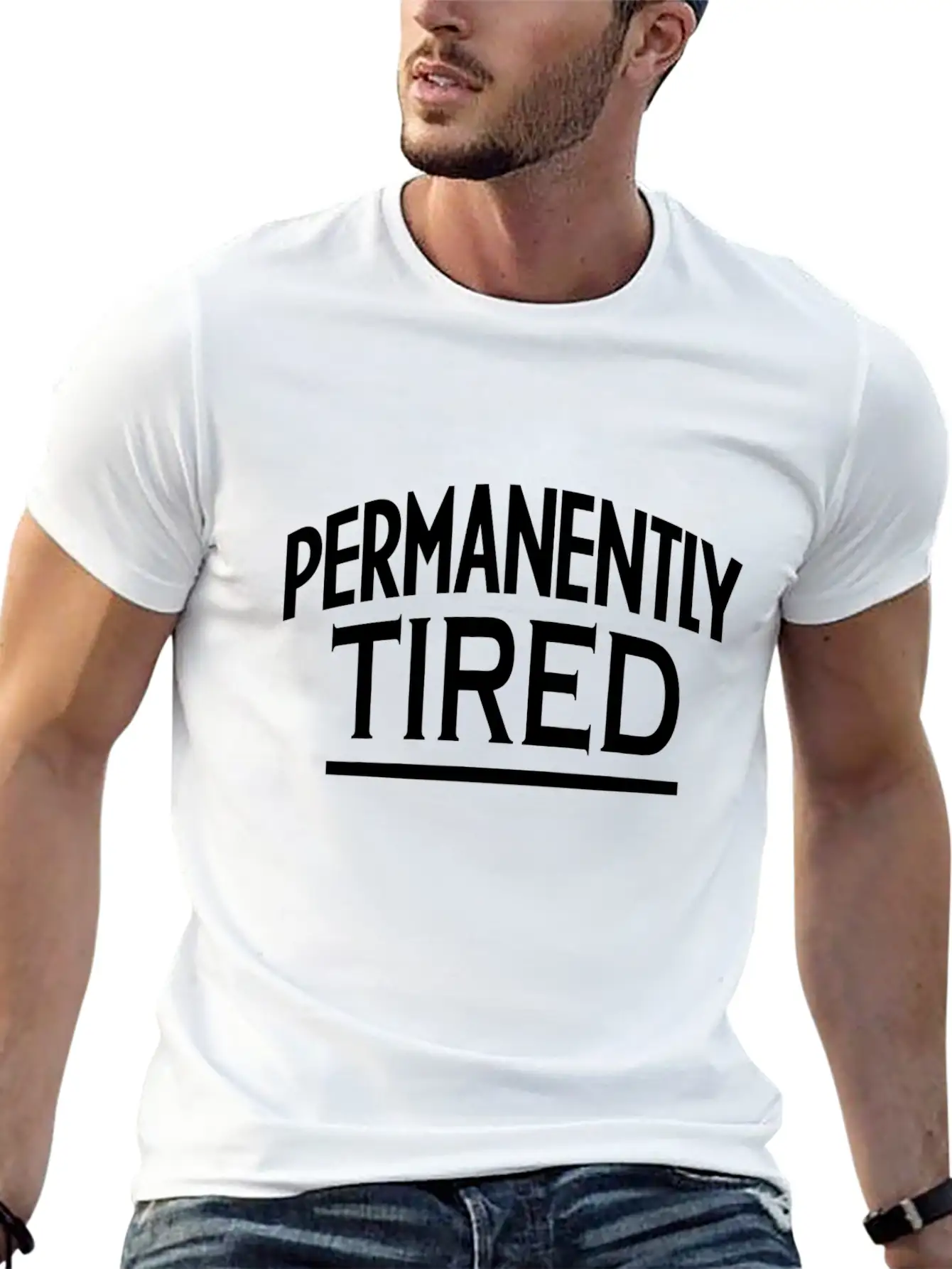 PERMANENTLY-TIRED Unisex Casual T-Shirt – Clean Design For Daily Comfort
