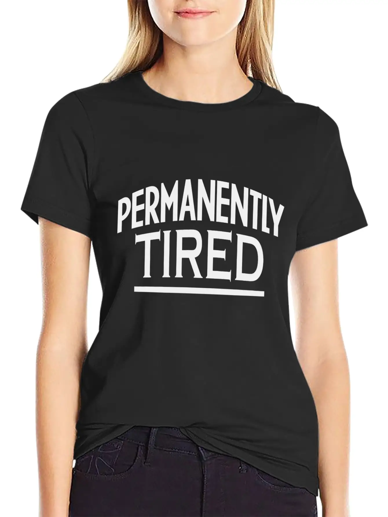 PERMANENTLY-TIRED Unisex Casual T-Shirt – Clean Design For Daily Comfort