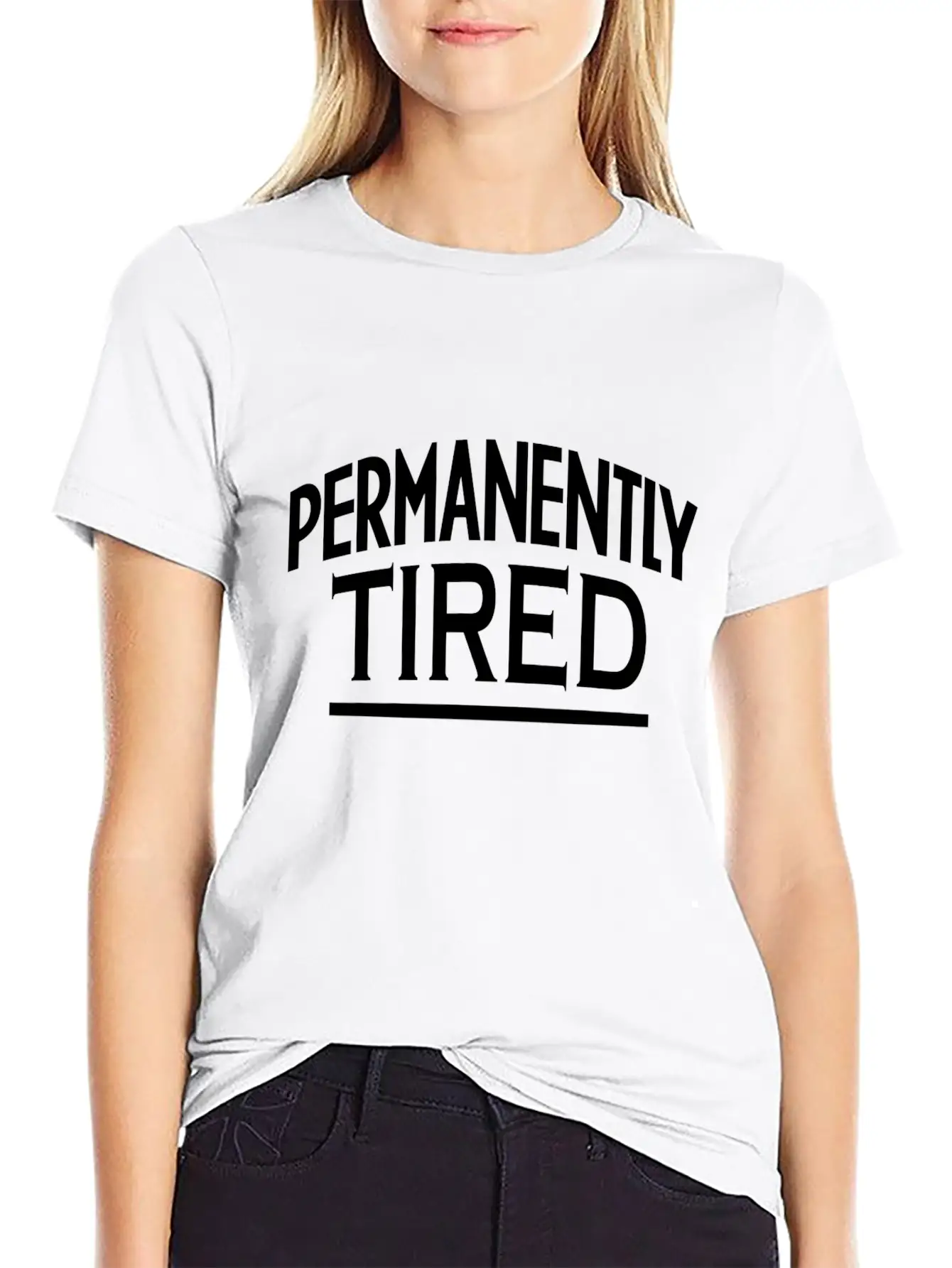 PERMANENTLY-TIRED Unisex Casual T-Shirt – Clean Design For Daily Comfort