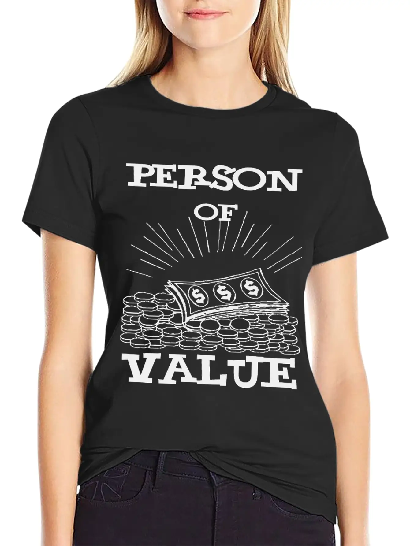 Person Of Value Lightweight Cotton T-Shirt – Daily Comfort Graphic Shirt