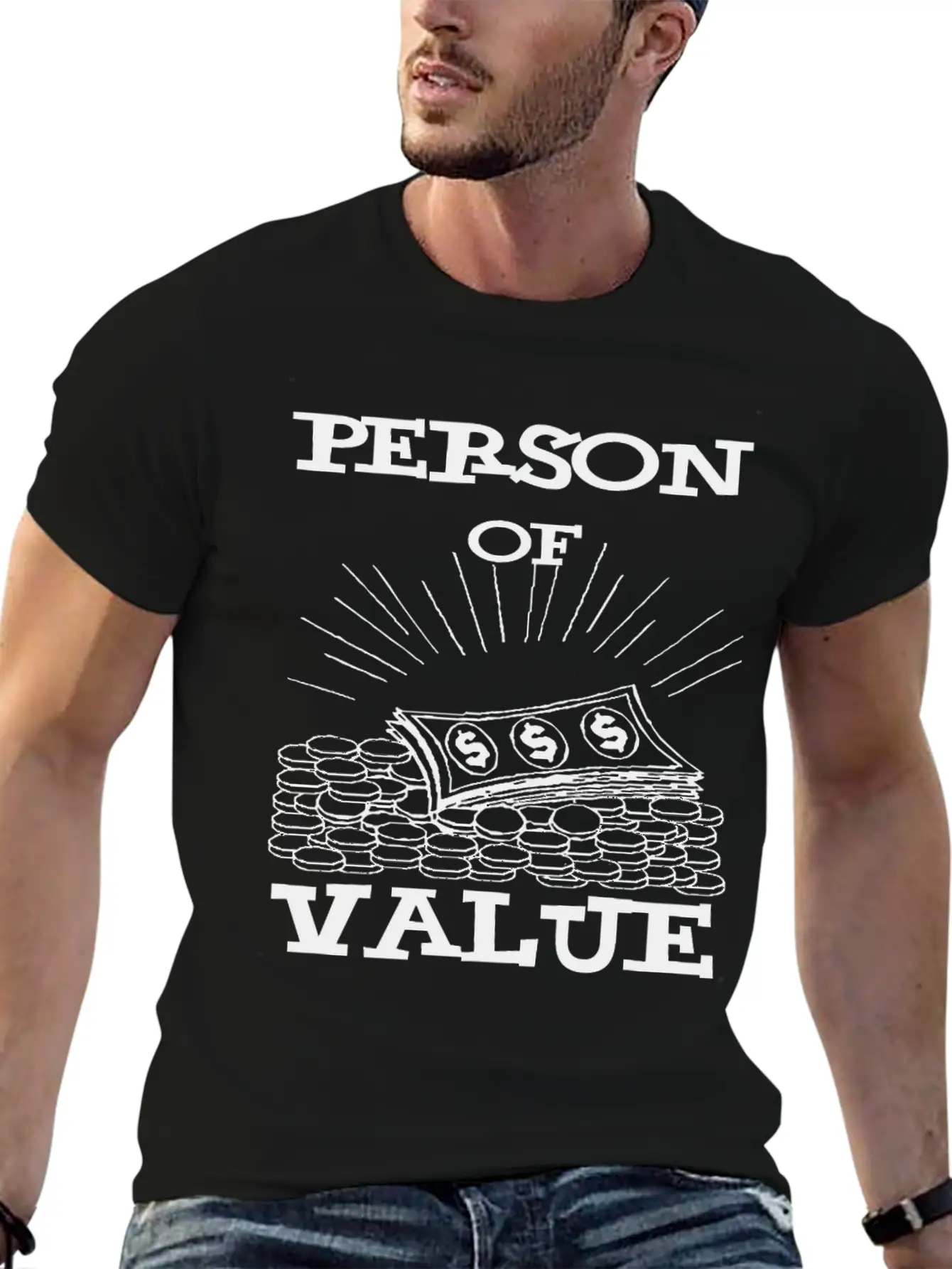 Person Of Value Lightweight Cotton T-Shirt – Daily Comfort Graphic Shirt