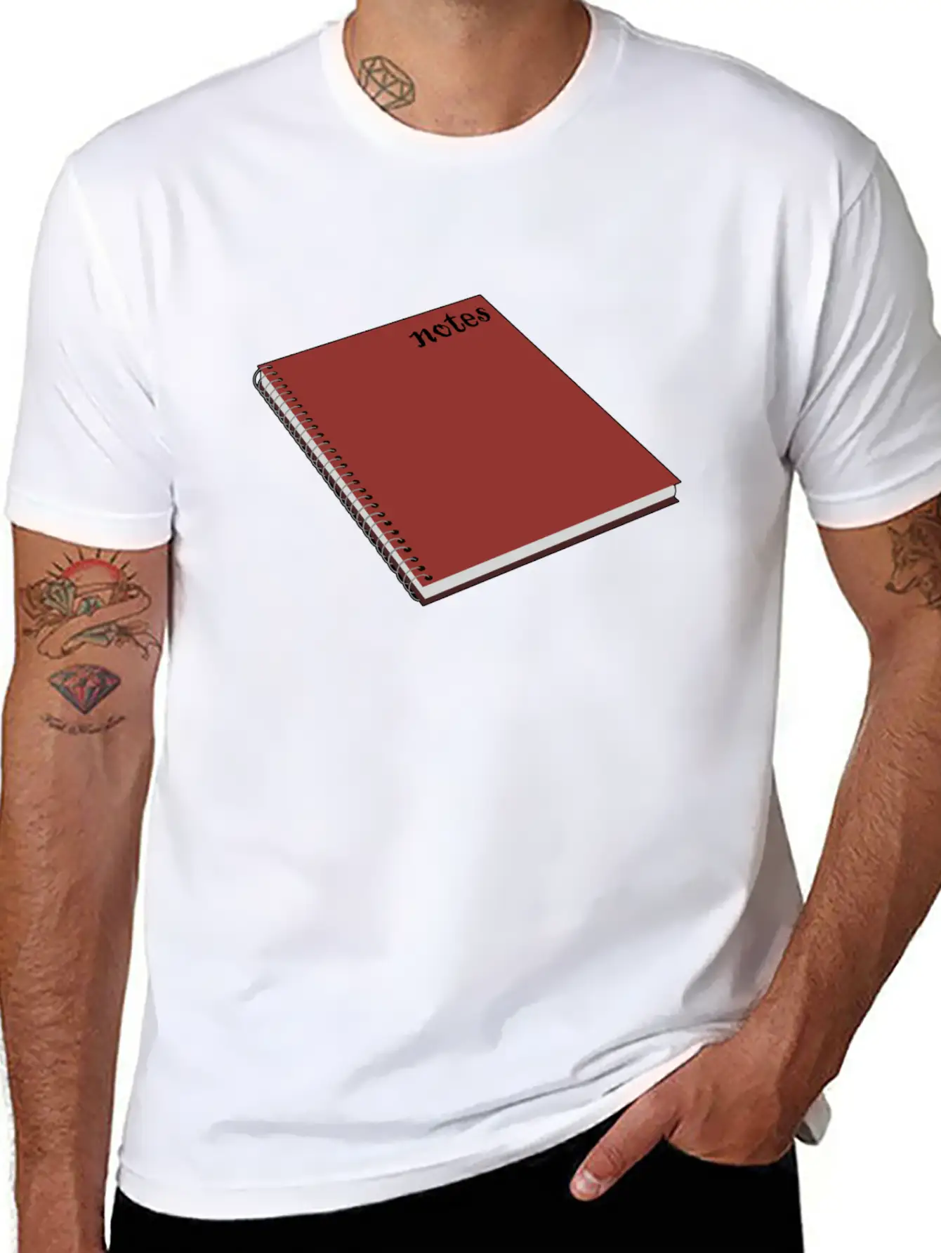 Personal Diary Note Art Writing Writer Book Idea Unisex Casual T-Shirt – Clean Design For Daily Comfort