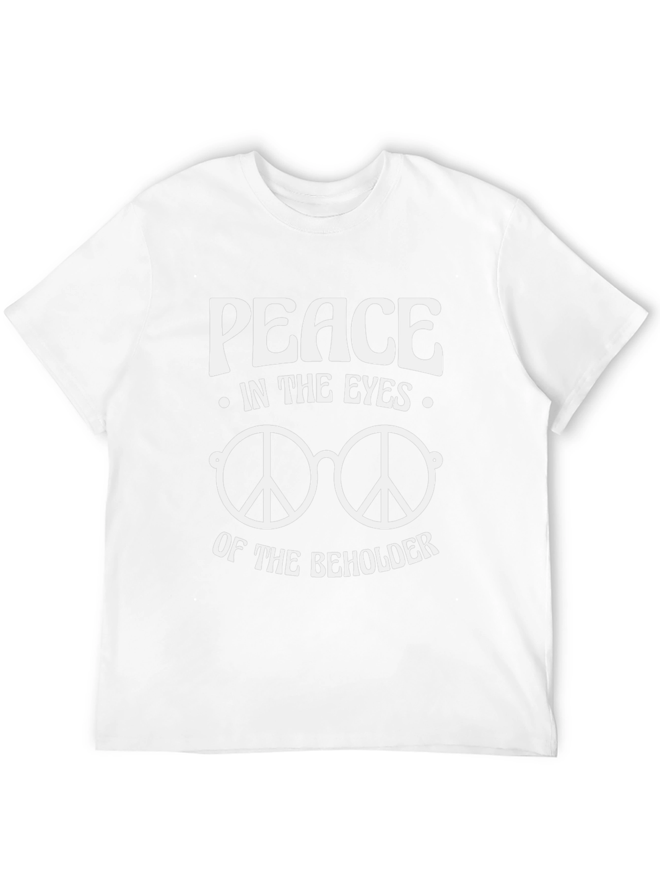 Peace in the Eyes T-Shirt - Black Hippie Tee
