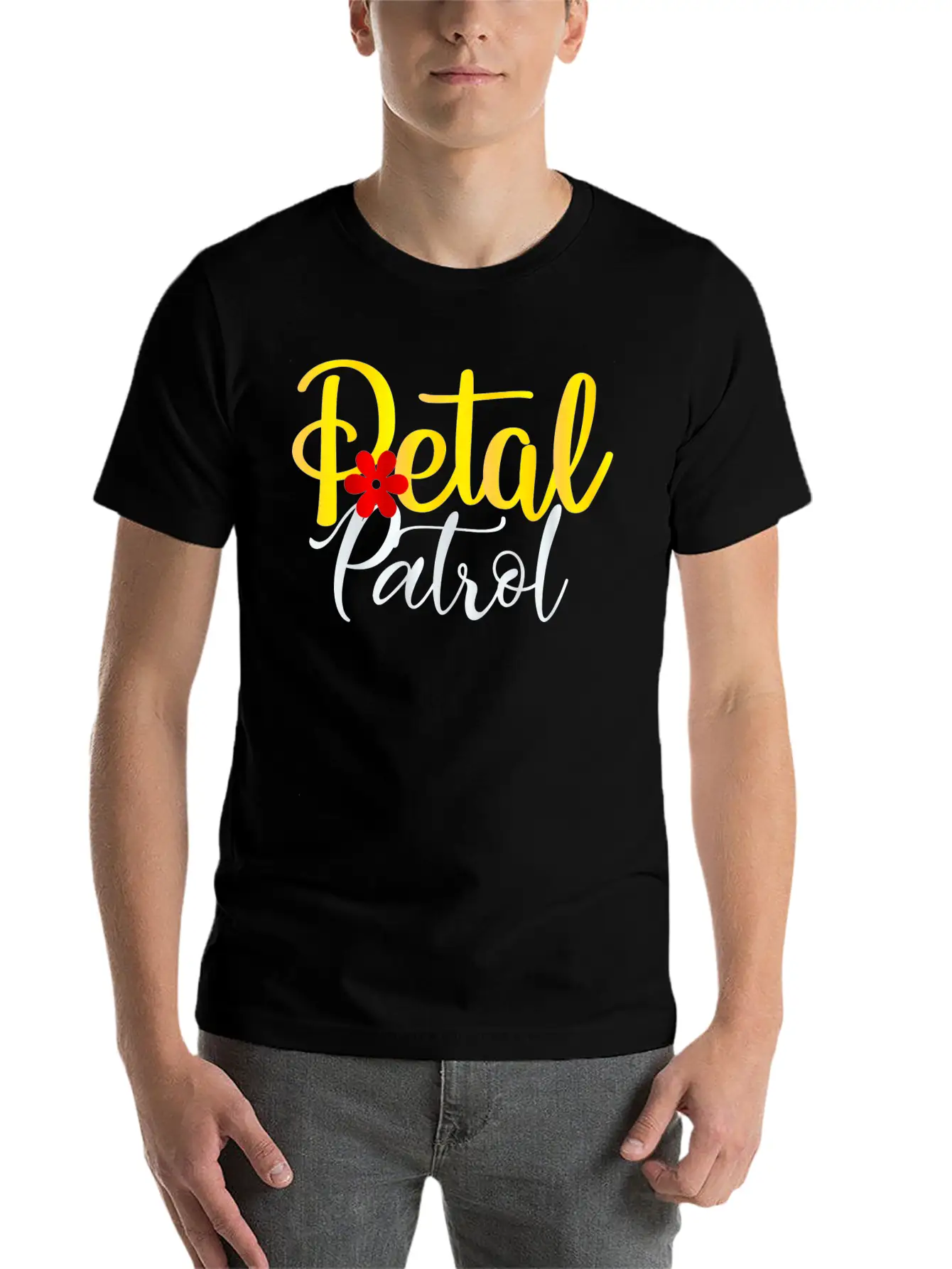 Petal Patrol | Flower Girl Relaxed Everyday Tee – Lightweight And Durable Cotton