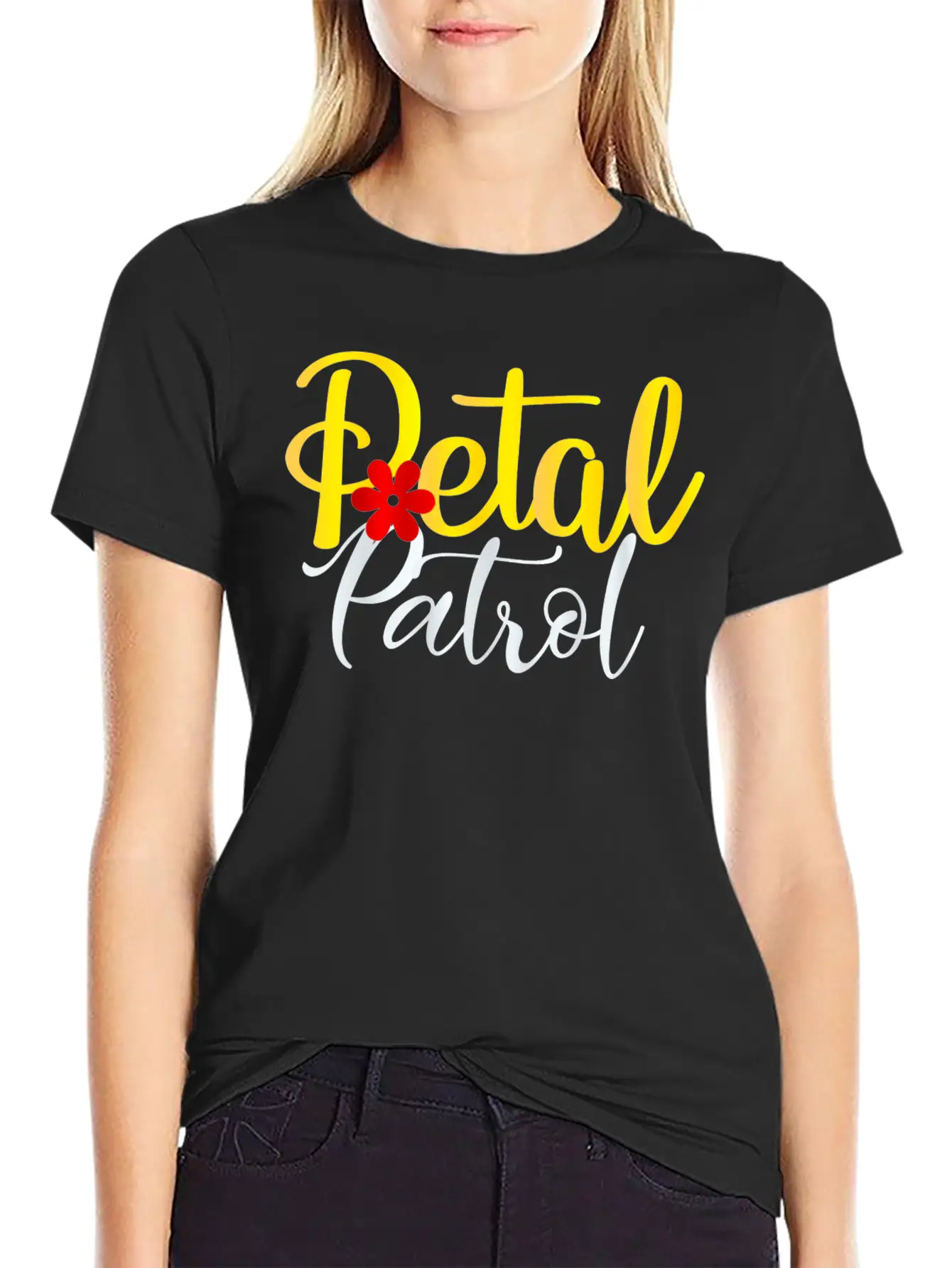 Petal Patrol | Flower Girl Relaxed Everyday Tee – Lightweight And Durable Cotton