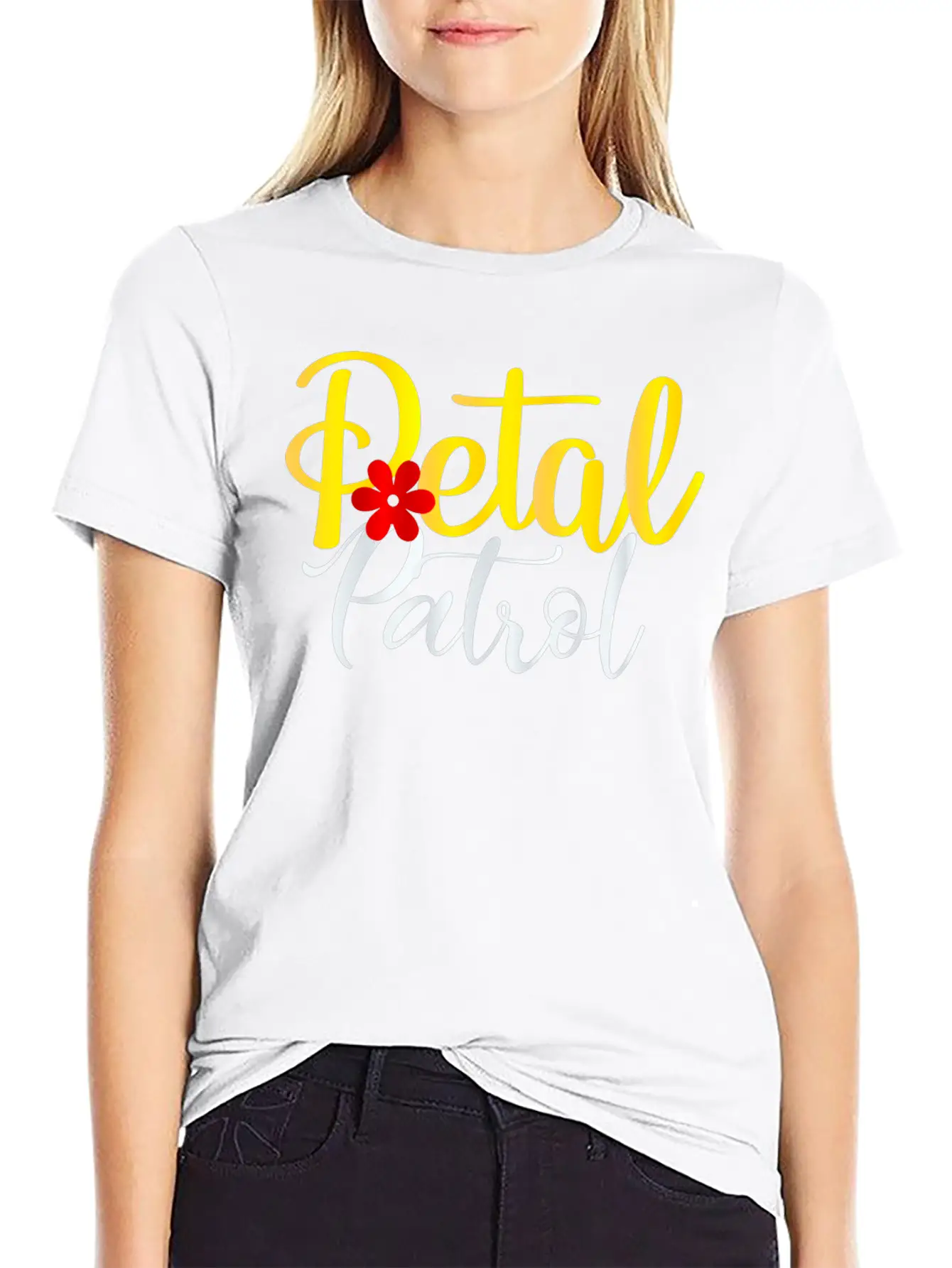 Petal Patrol | Flower Girl Relaxed Everyday Tee – Lightweight And Durable Cotton