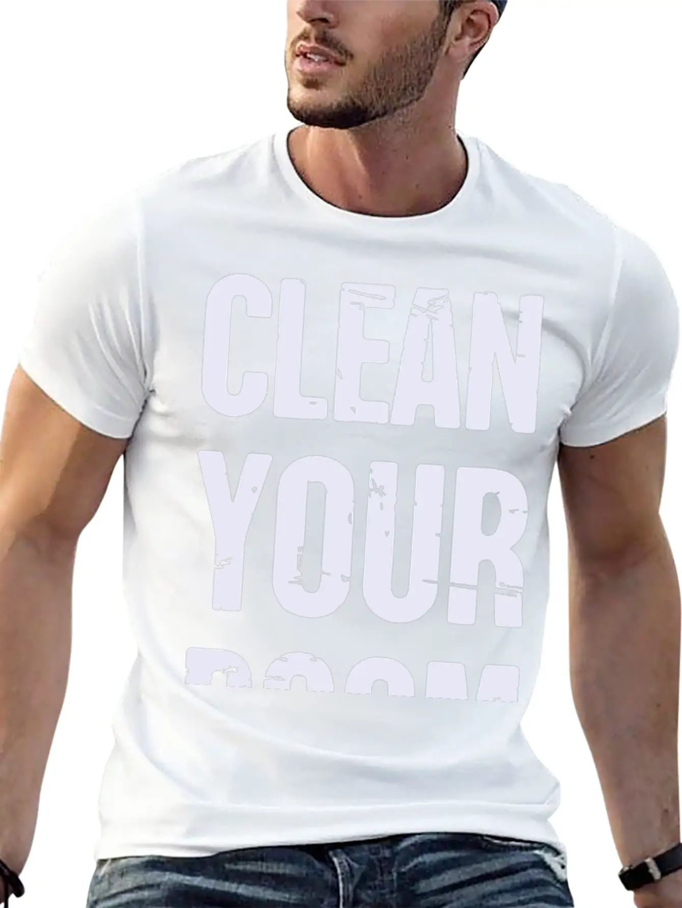 Peterson Clean Your Room Basic Graphic T-Shirt – Daily Comfort In Soft Cotton