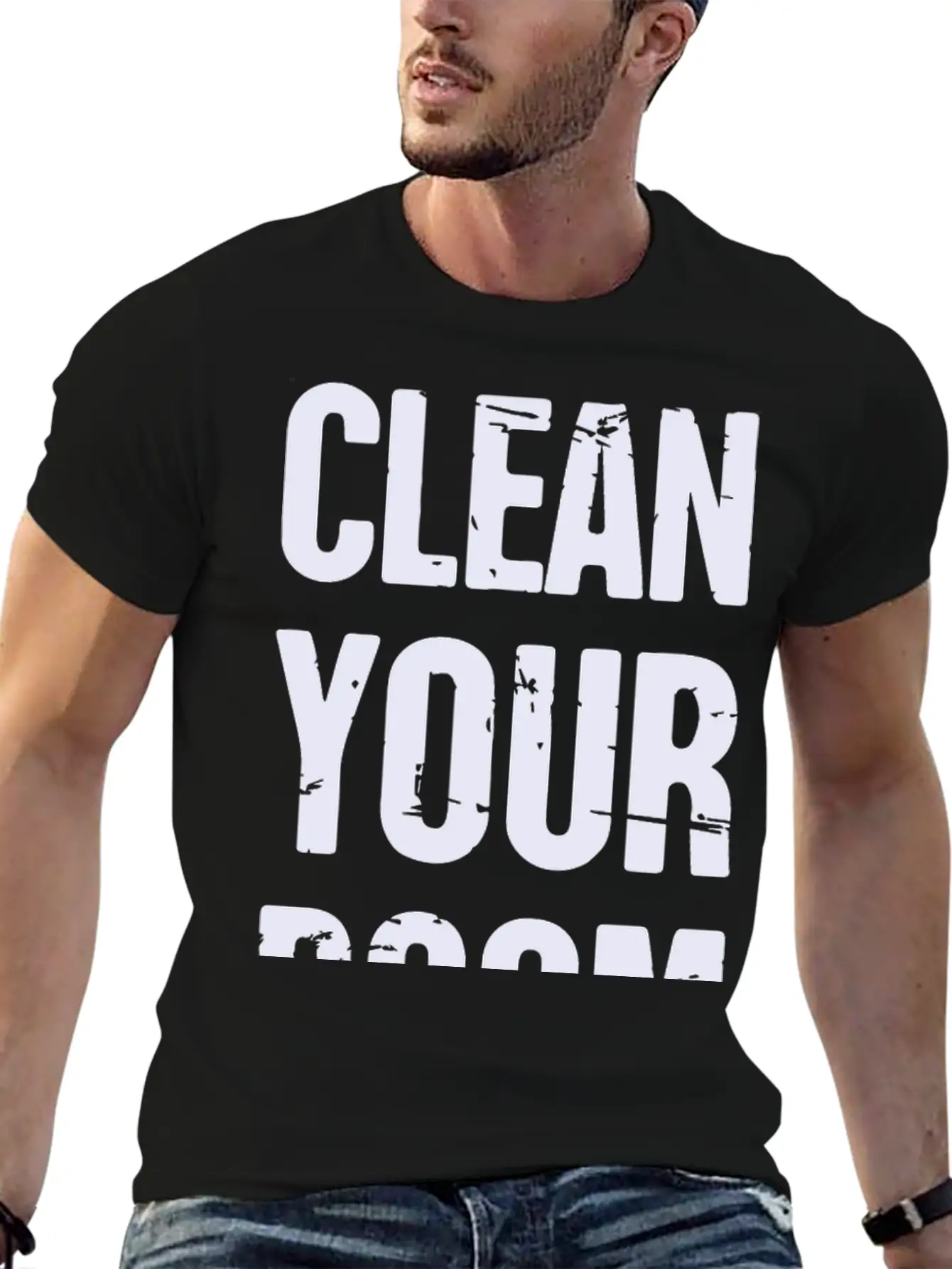 Peterson Clean Your Room Basic Graphic T-Shirt – Daily Comfort In Soft Cotton