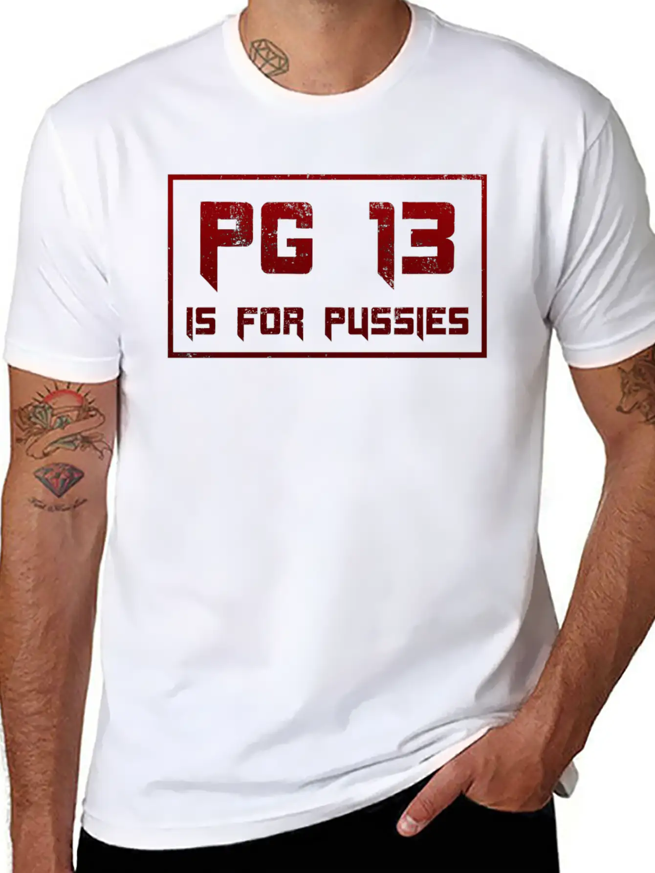 PG 13 Is For P*ssies Modern Fit Casual T-Shirt – Clean And Versatile Design