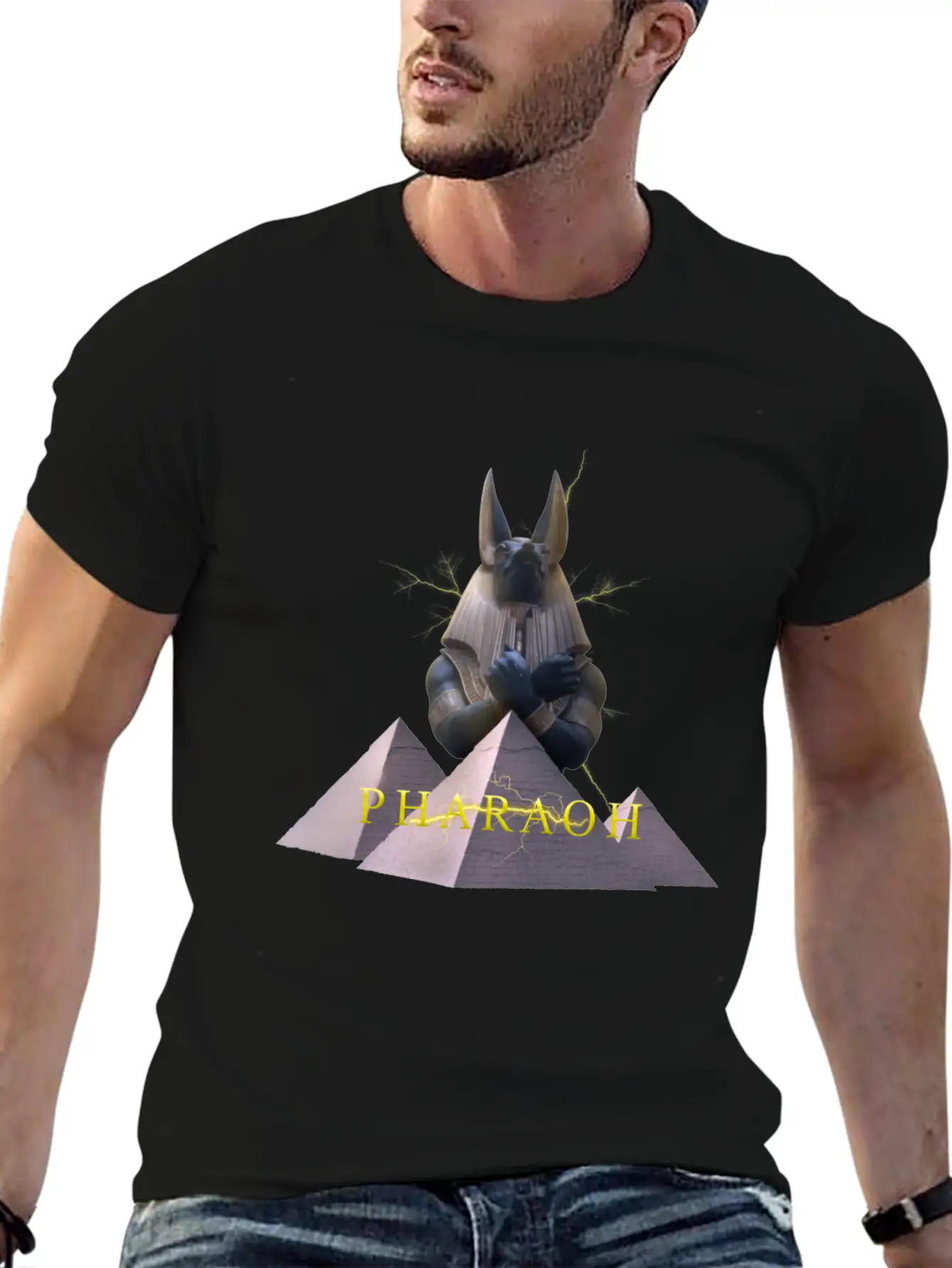 Pharaoh Of Ancient Egypt Basic Graphic T-Shirt – Daily Comfort In Soft Cotton