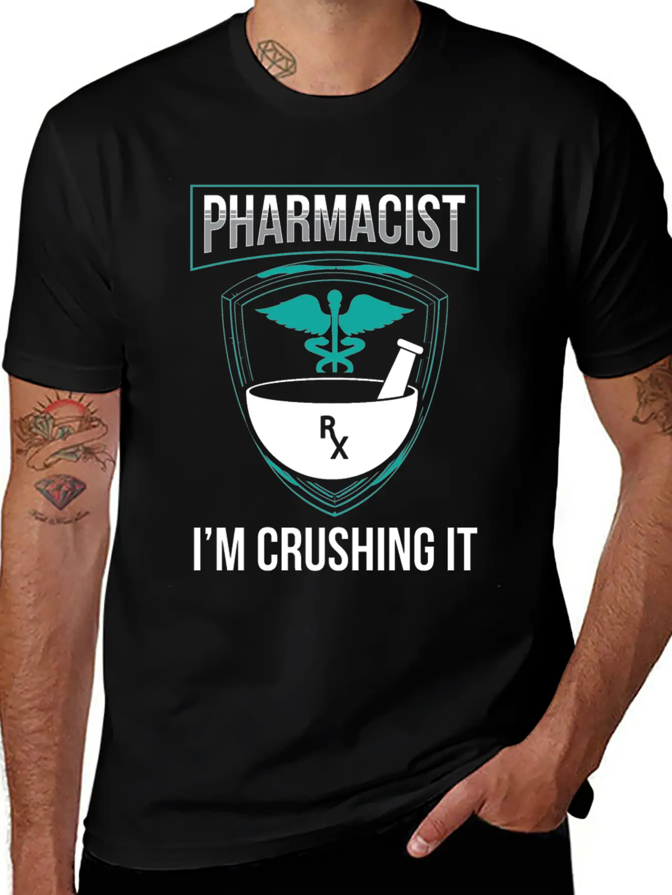 Pharmacist I'm Crushing It Pharmacy Apothecary Soft Cotton Short Sleeve Tee – Unisex Wardrobe Staple