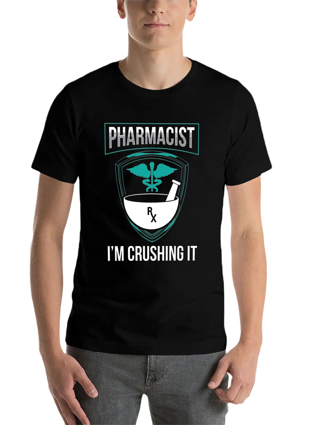 Pharmacist I'm Crushing It Pharmacy Apothecary Soft Cotton Short Sleeve Tee – Unisex Wardrobe Staple