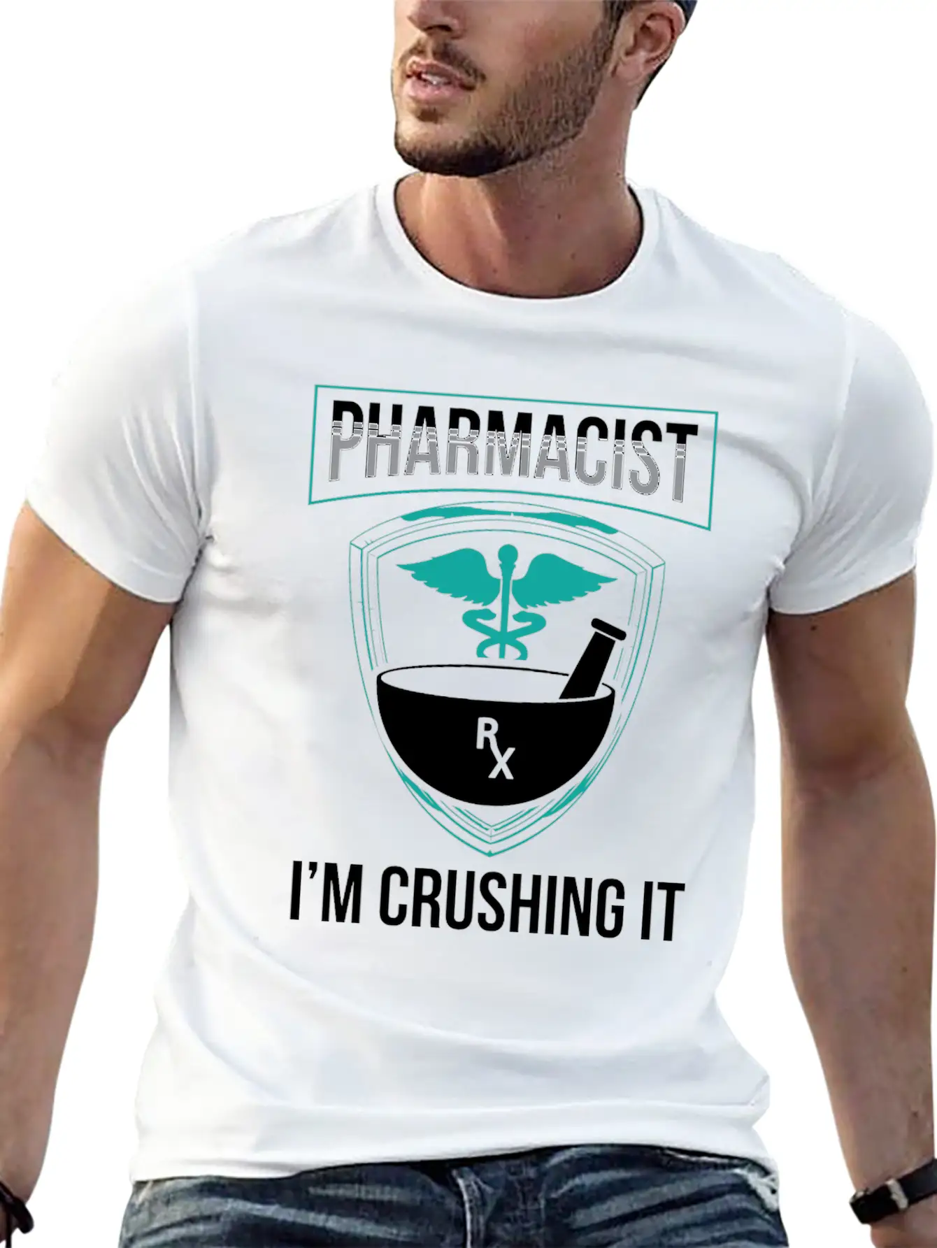 Pharmacist I'm Crushing It Pharmacy Apothecary Soft Cotton Short Sleeve Tee – Unisex Wardrobe Staple