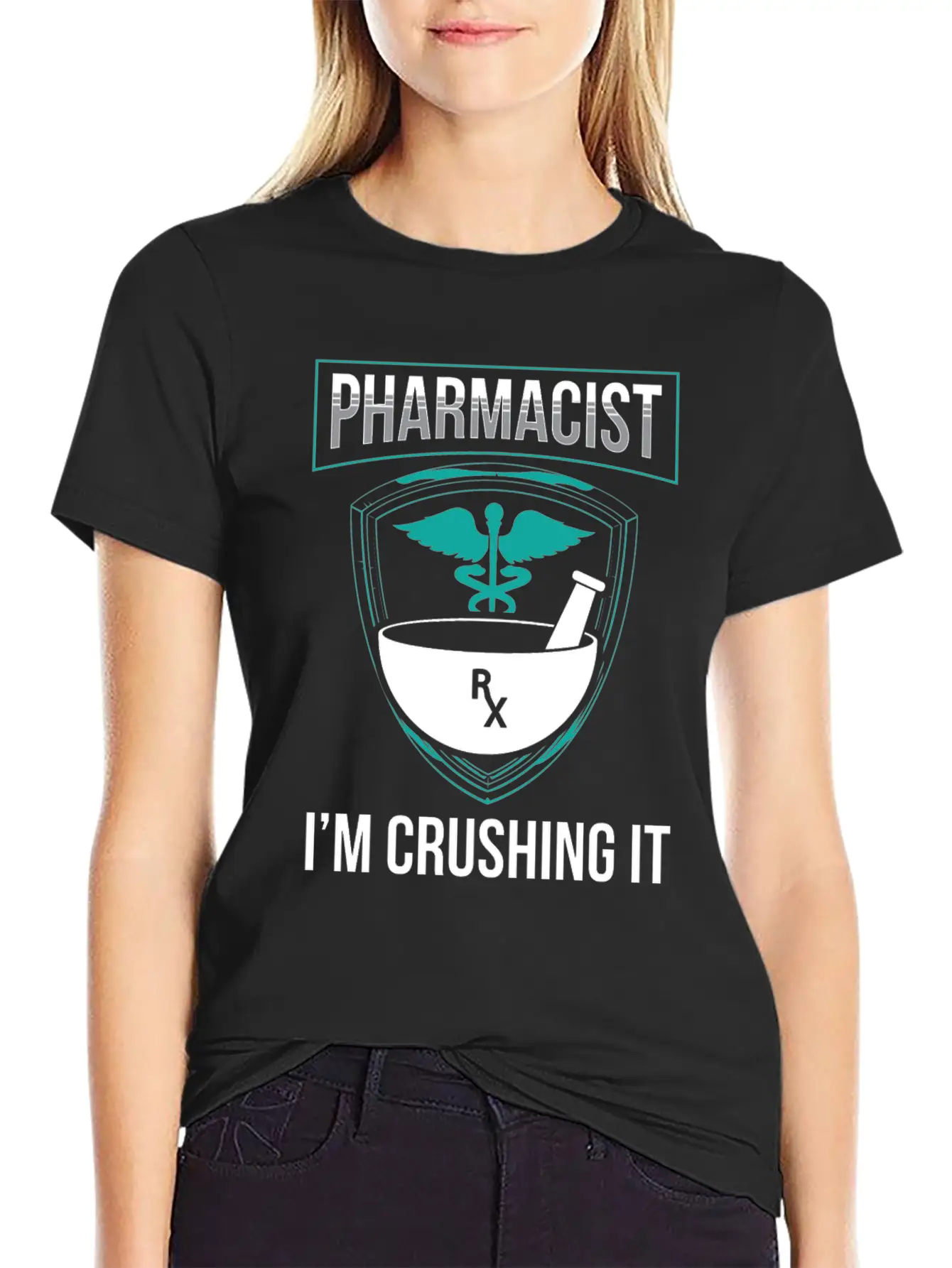 Pharmacist I'm Crushing It Pharmacy Apothecary Soft Cotton Short Sleeve Tee – Unisex Wardrobe Staple
