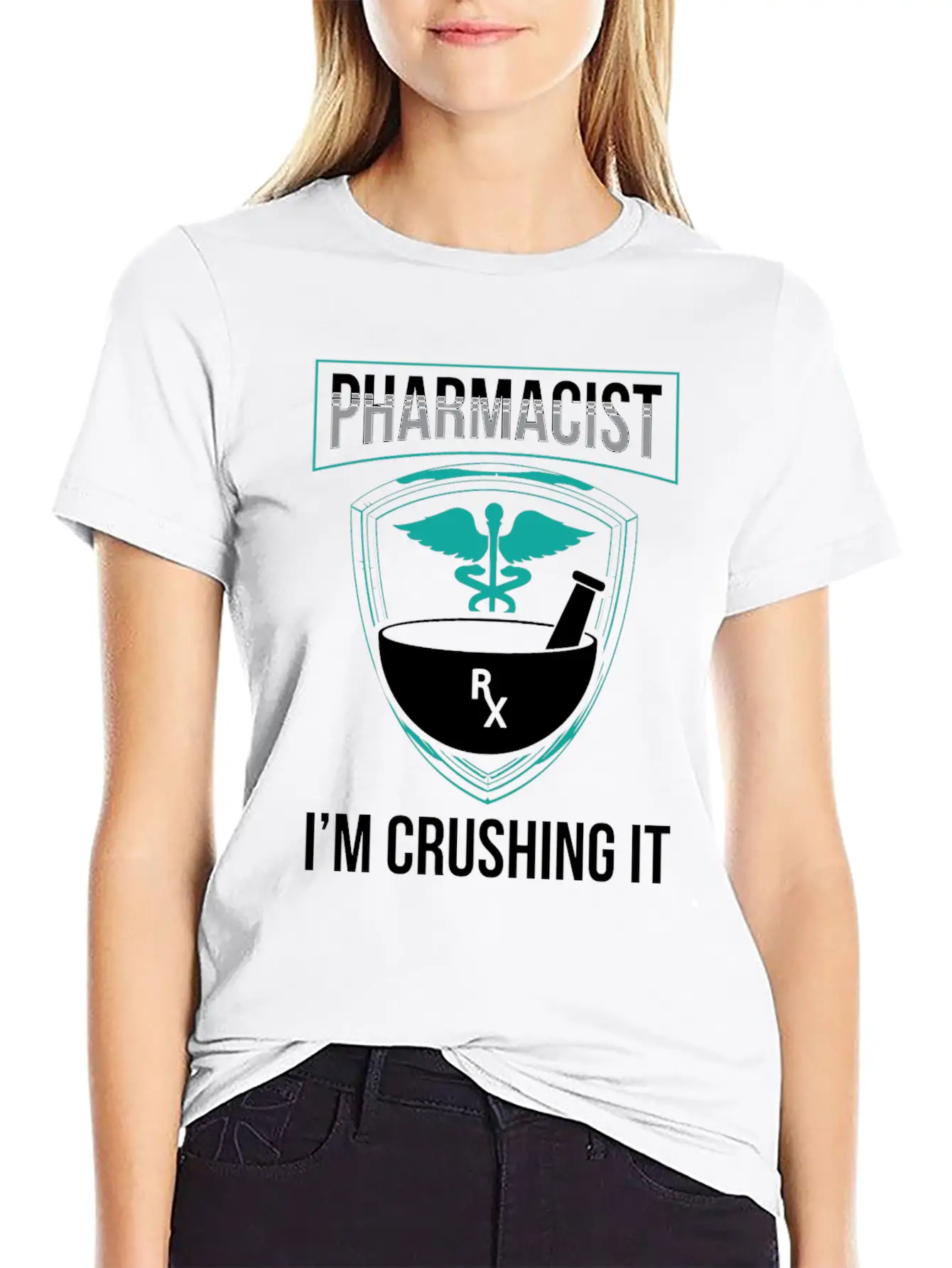 Pharmacist I'm Crushing It Pharmacy Apothecary Soft Cotton Short Sleeve Tee – Unisex Wardrobe Staple