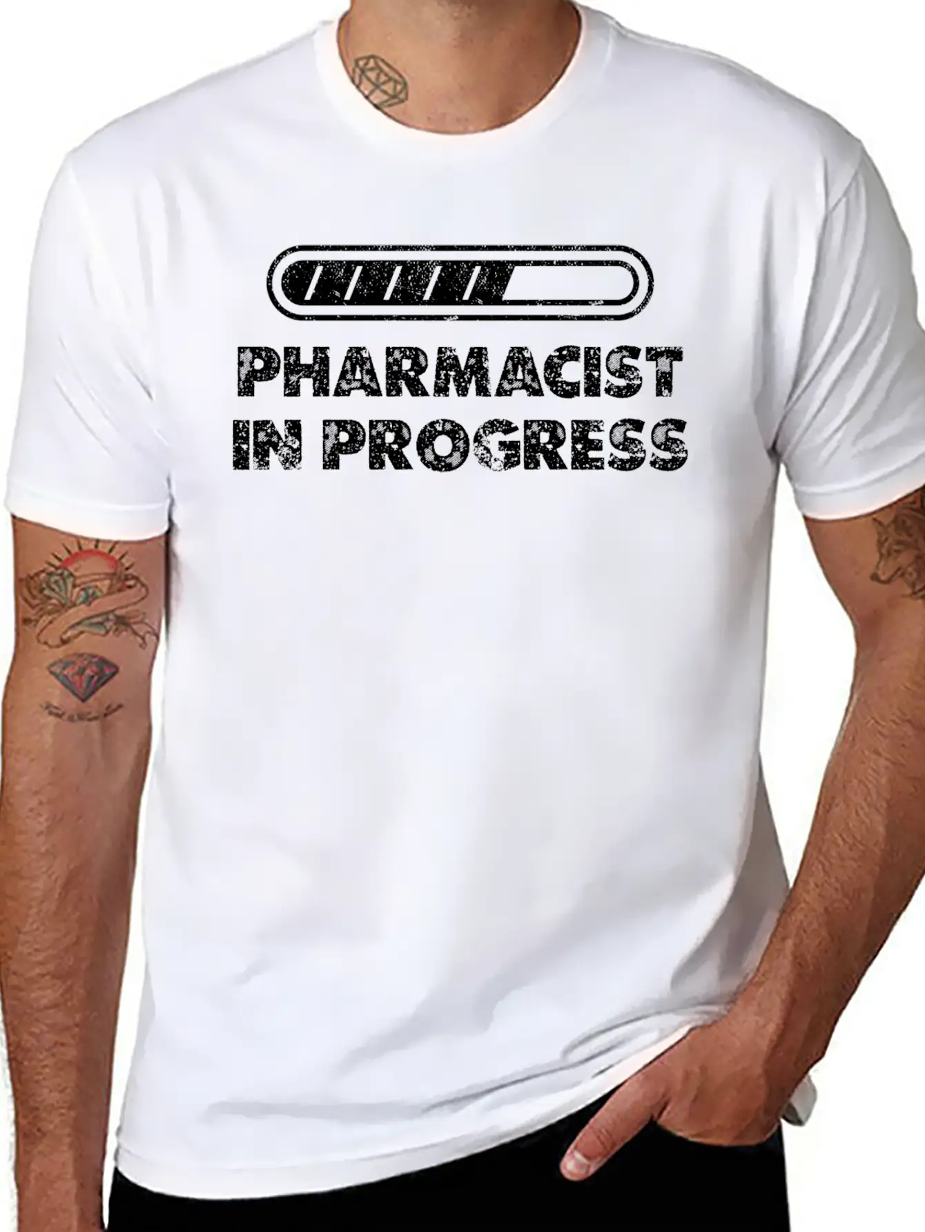Pharmacist In Progress Medicine Pharmacy Lovers Soft Cotton Short Sleeve Tee – Unisex Wardrobe Staple
