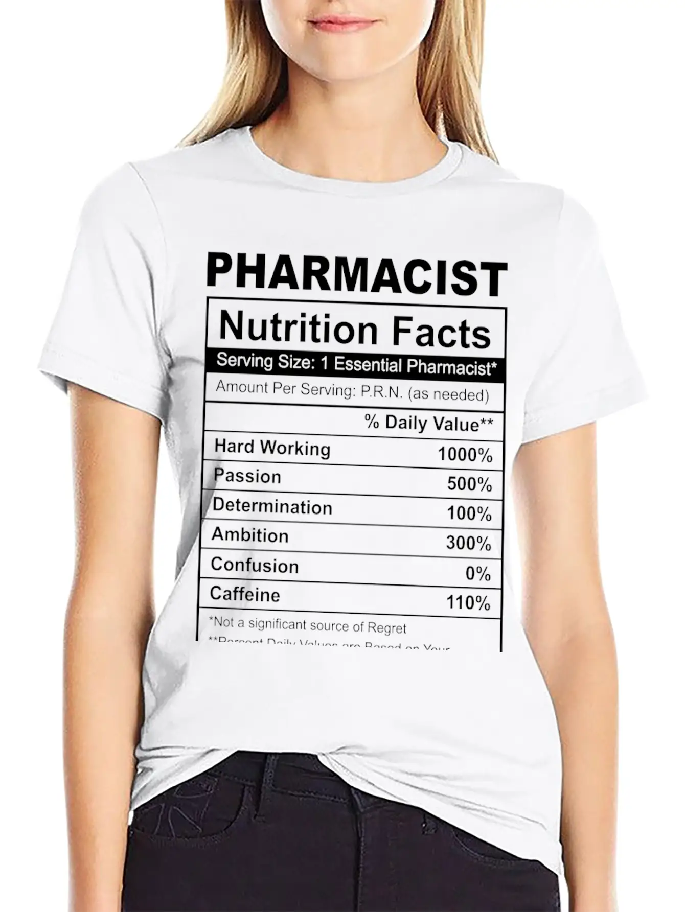 Pharmacy Student Pharmacist Nutrition Facts Unisex Casual T-Shirt – Clean Design For Daily Comfort