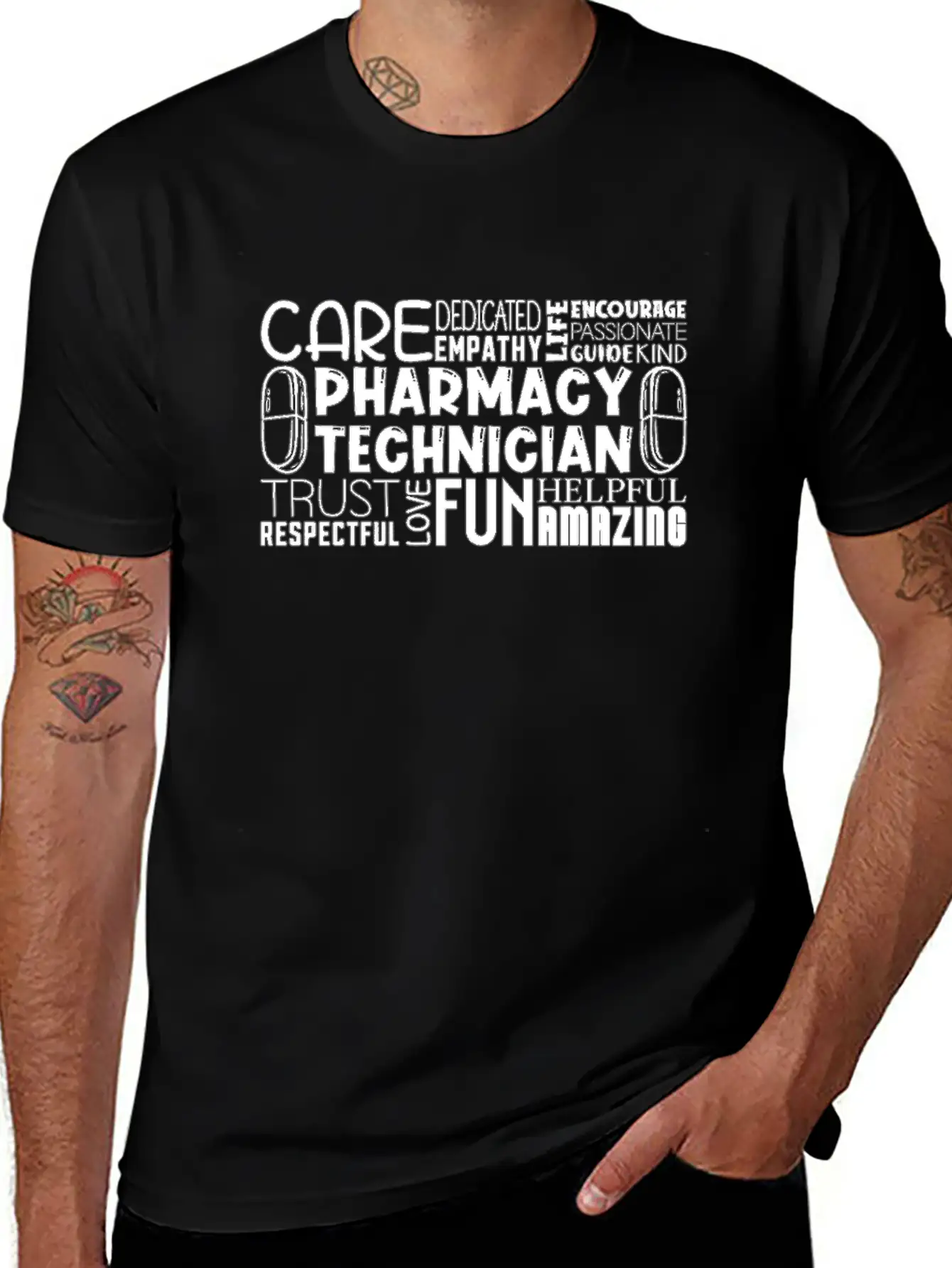 Pharmacy Tech Quote Medicine Technician Pharmacist Modern Fit Casual T-Shirt – Clean And Versatile Design