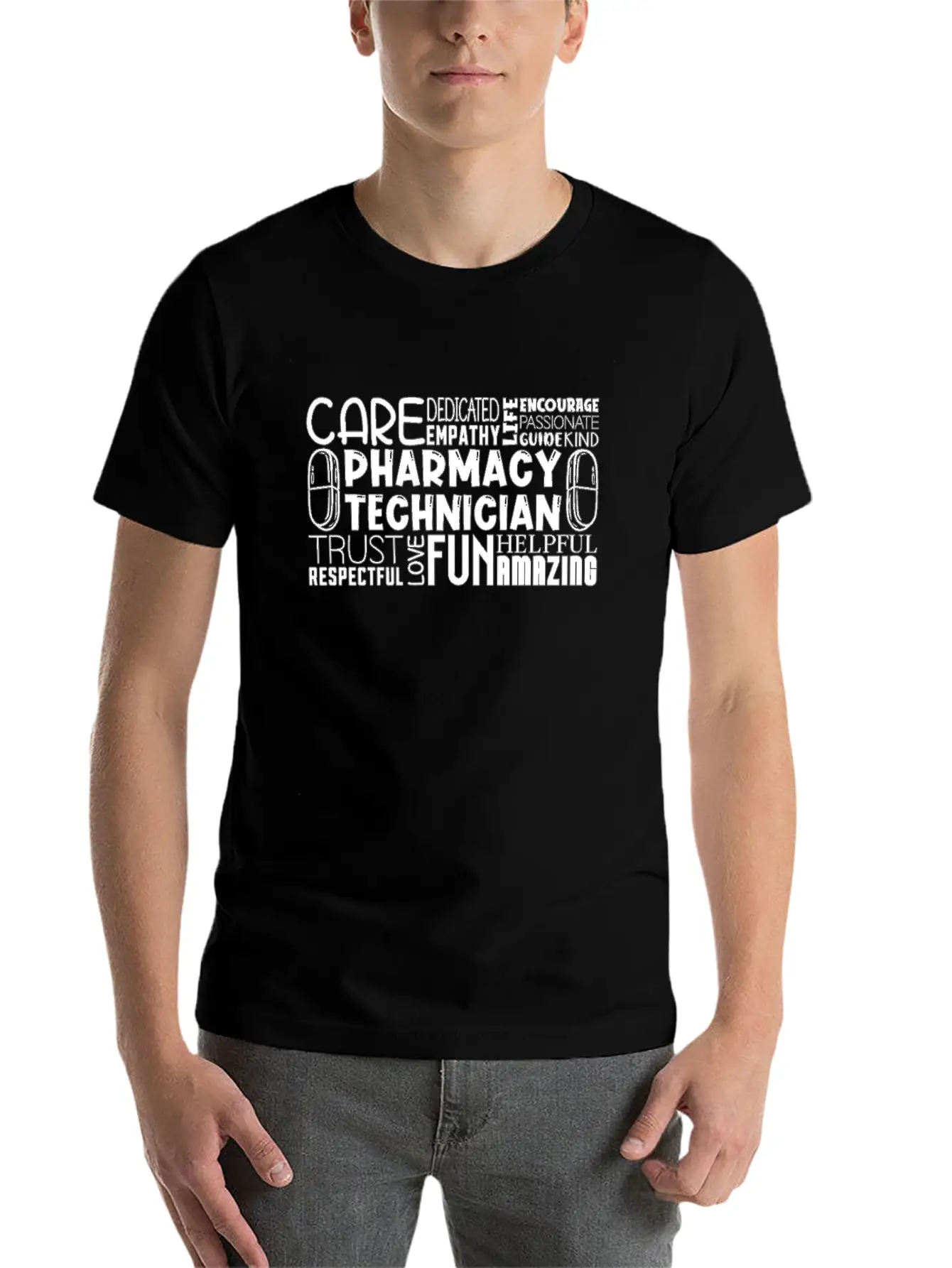 Pharmacy Tech Quote Medicine Technician Pharmacist Modern Fit Casual T-Shirt – Clean And Versatile Design