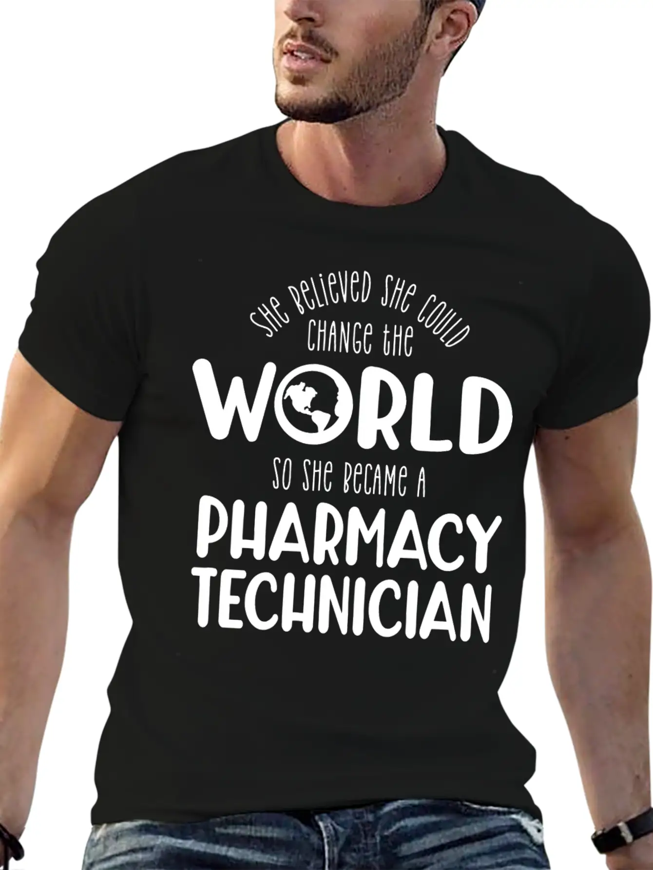 Pharmacy Technician, Pharmacy Tech Essential Cotton Tee For Daily Outfits – Unisex Style