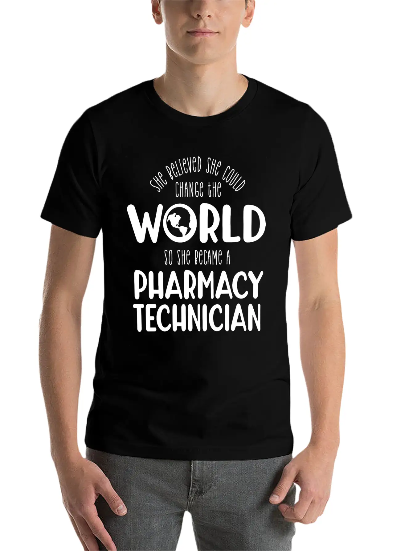 Pharmacy Technician, Pharmacy Tech Essential Cotton Tee For Daily Outfits – Unisex Style