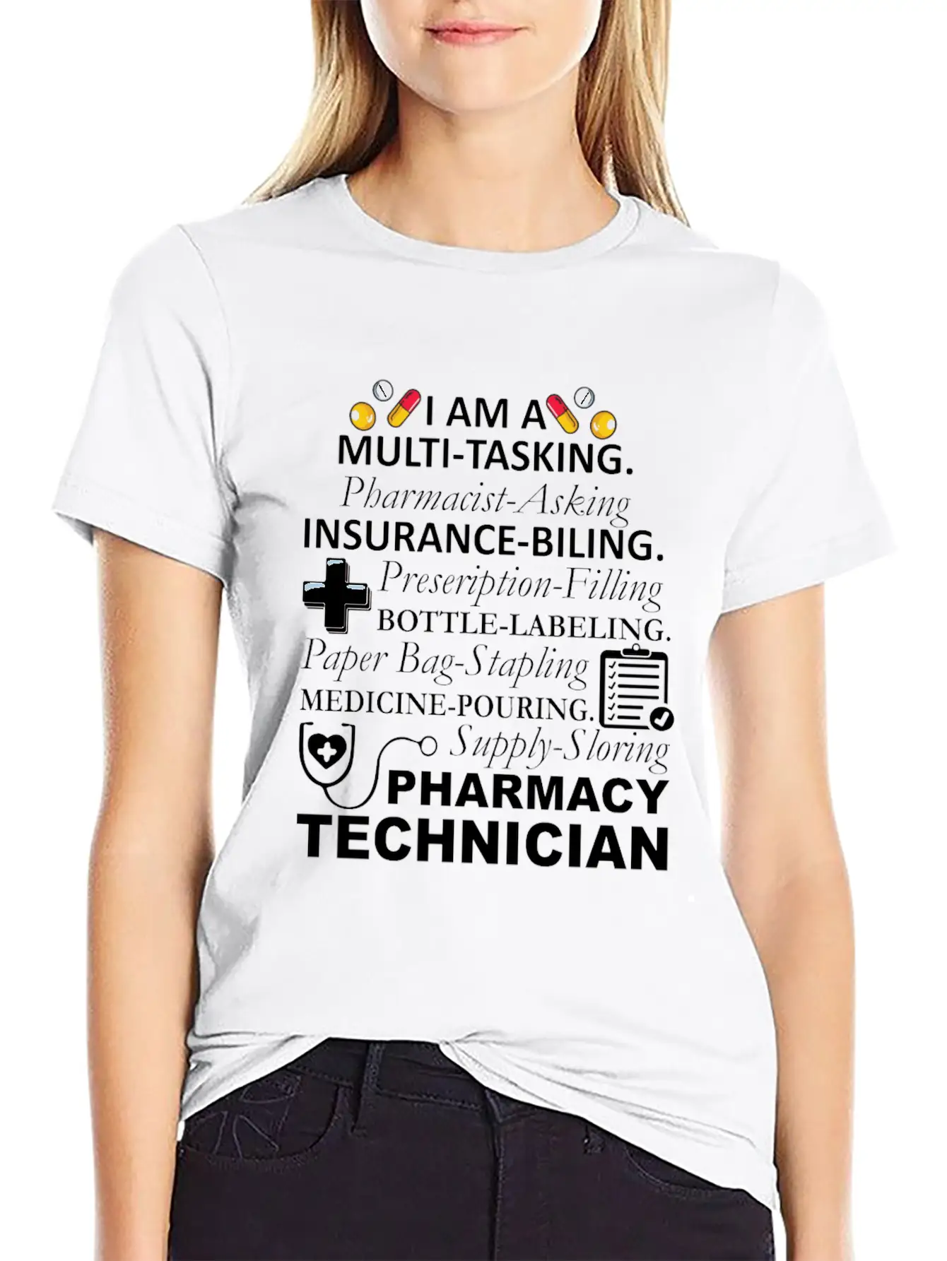 Pharmacy Technician Shirt Pharmacy Technician Lightweight Cotton T-Shirt – Daily Comfort Graphic Shirt