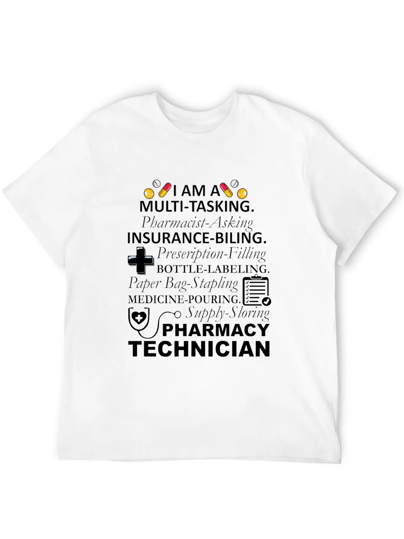 Pharmacy Technician Shirt Pharmacy Technician Lightweight Cotton T-Shirt – Daily Comfort Graphic Shirt