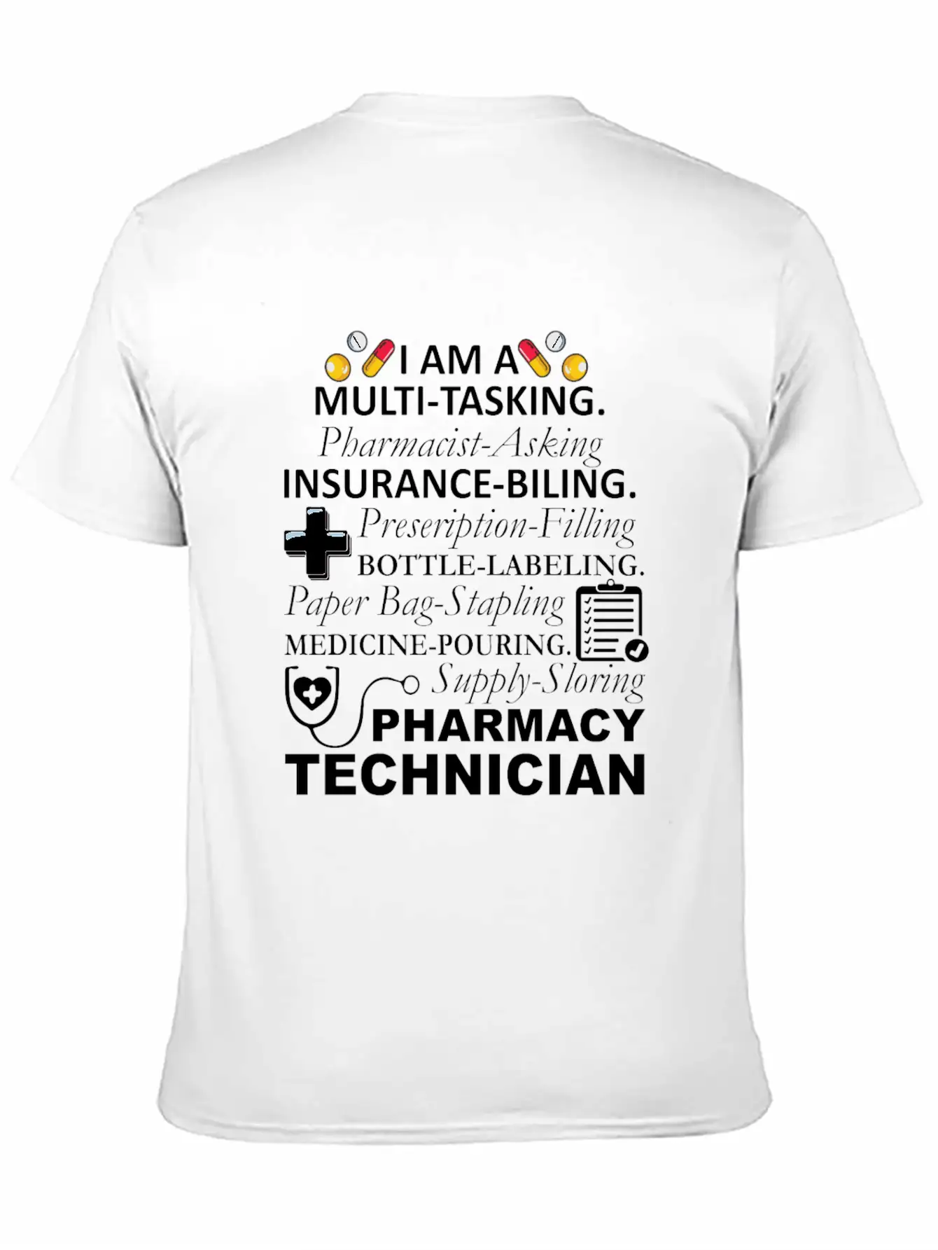 Pharmacy Technician Shirt Pharmacy Technician Lightweight Cotton T-Shirt – Daily Comfort Graphic Shirt