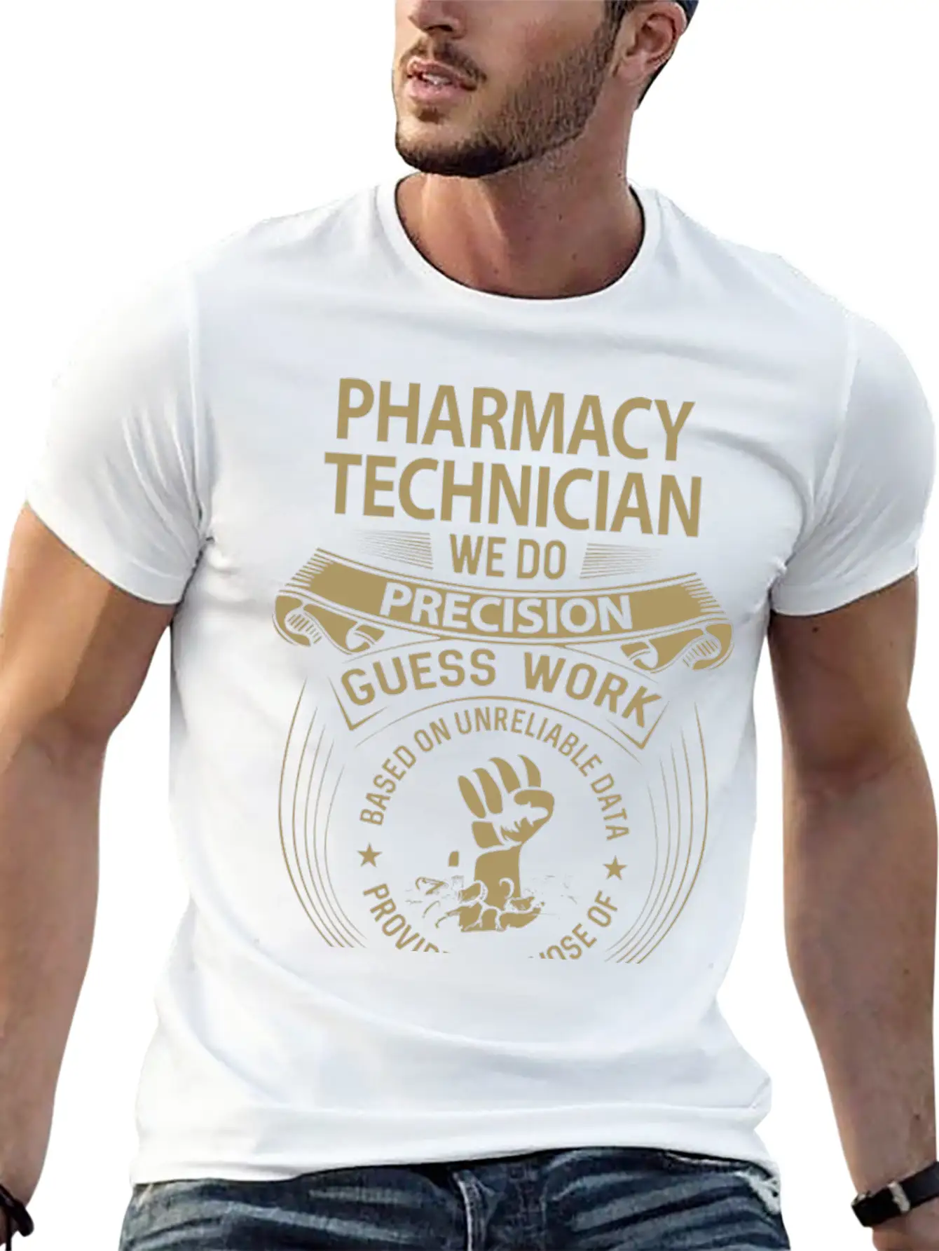 Pharmacy Technician T Shirt - We Do Precision Gift Essential Cotton Tee For Daily Outfits – Unisex Style