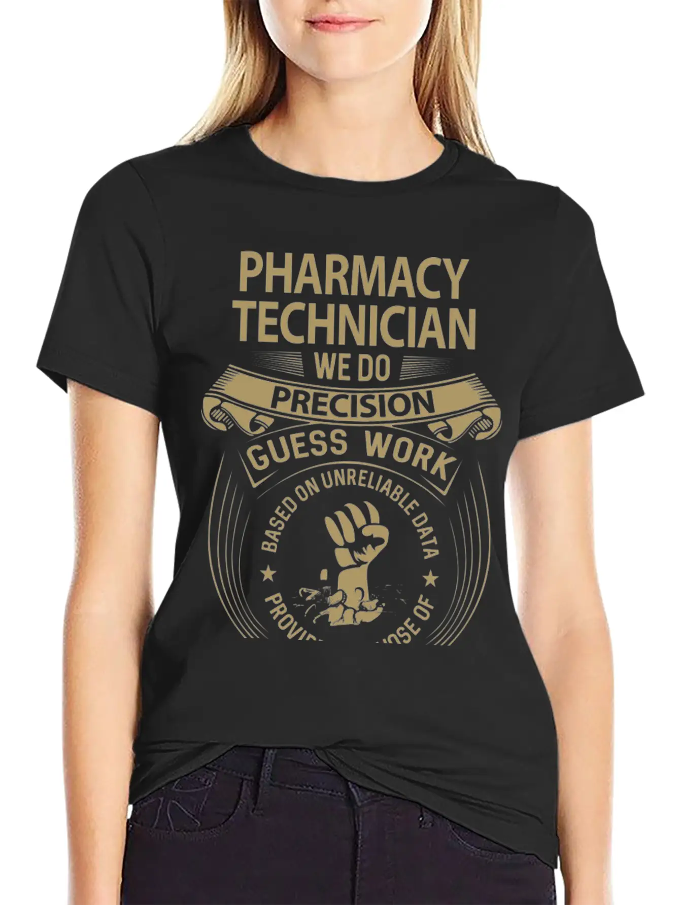 Pharmacy Technician T Shirt - We Do Precision Gift Essential Cotton Tee For Daily Outfits – Unisex Style