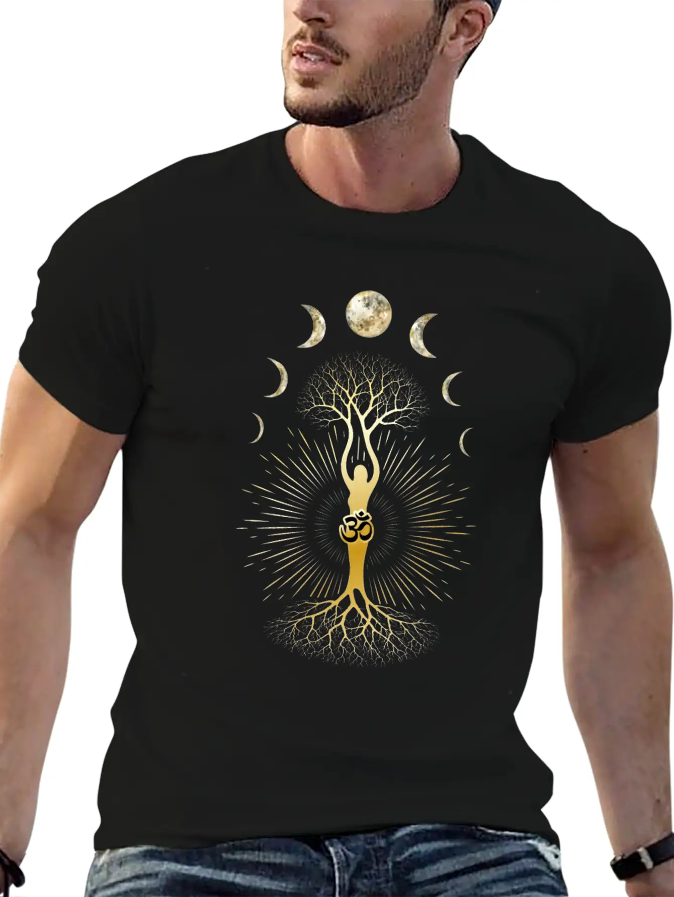 Phase Depression Moon Phase Mood Yoga Gift Basic Graphic T-Shirt – Daily Comfort In Soft Cotton