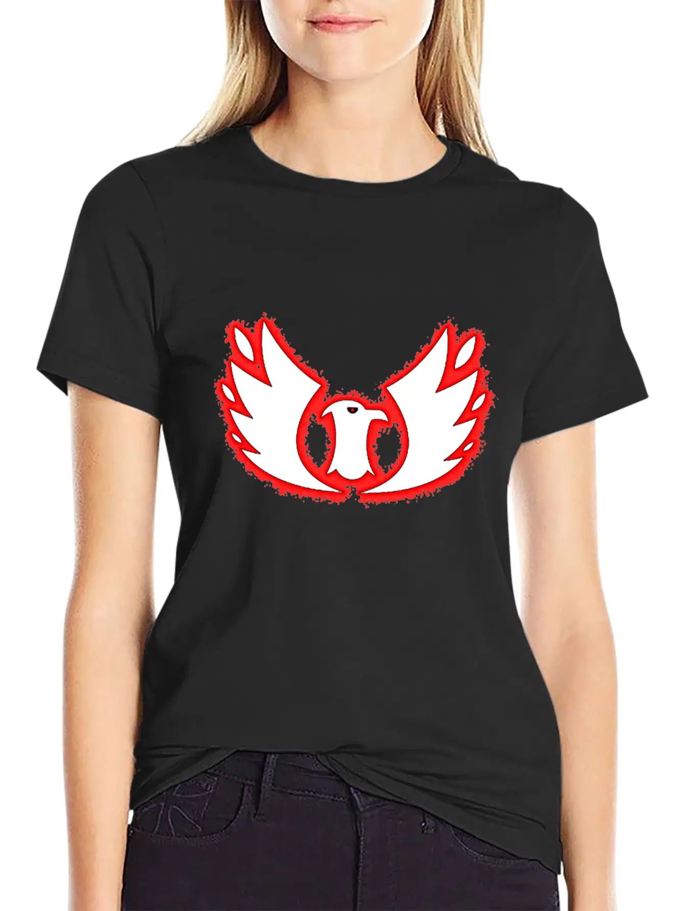 Phoenix White Essential Cotton Tee For Daily Outfits – Unisex Style