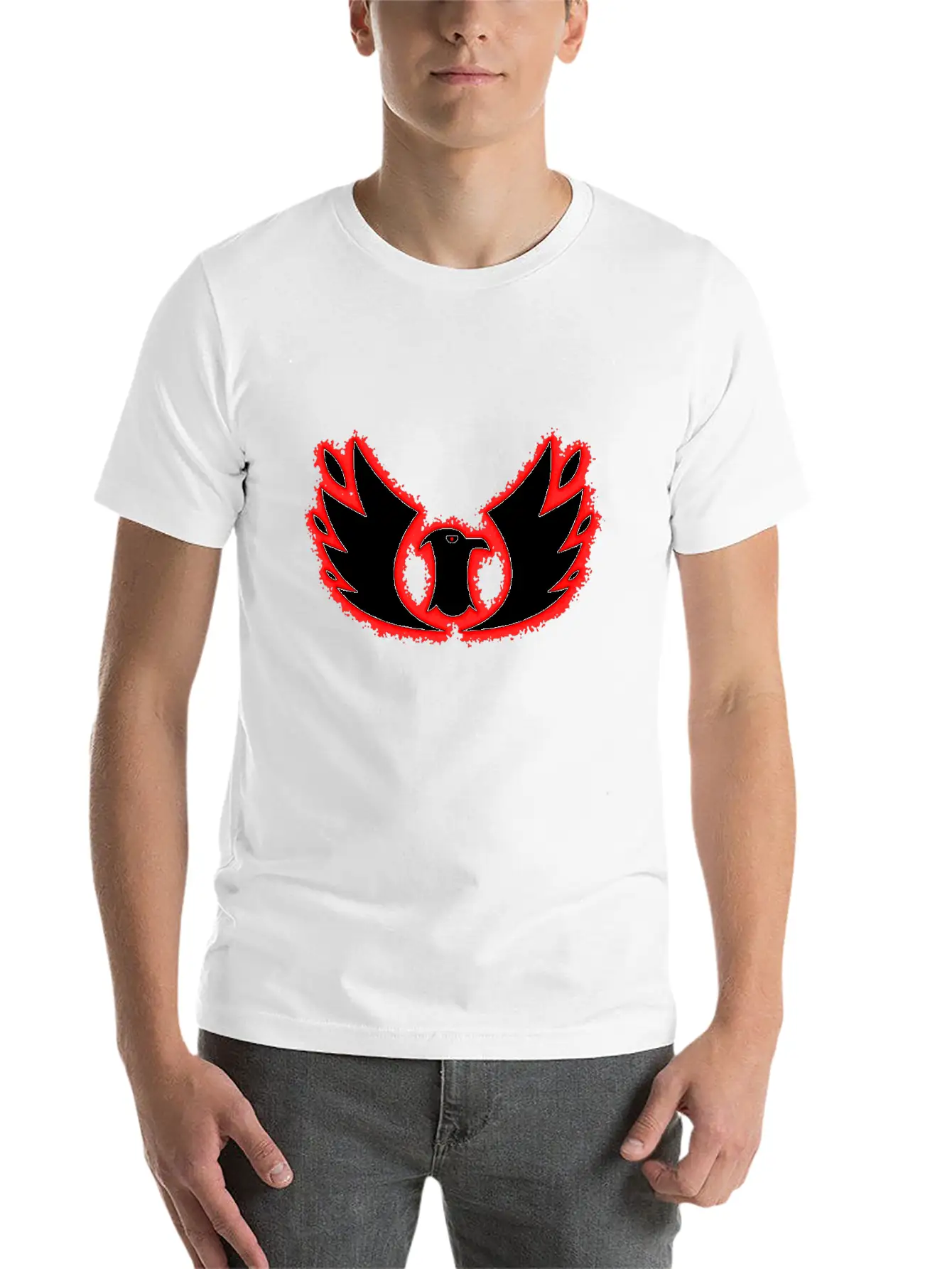 Phoenix White Essential Cotton Tee For Daily Outfits – Unisex Style
