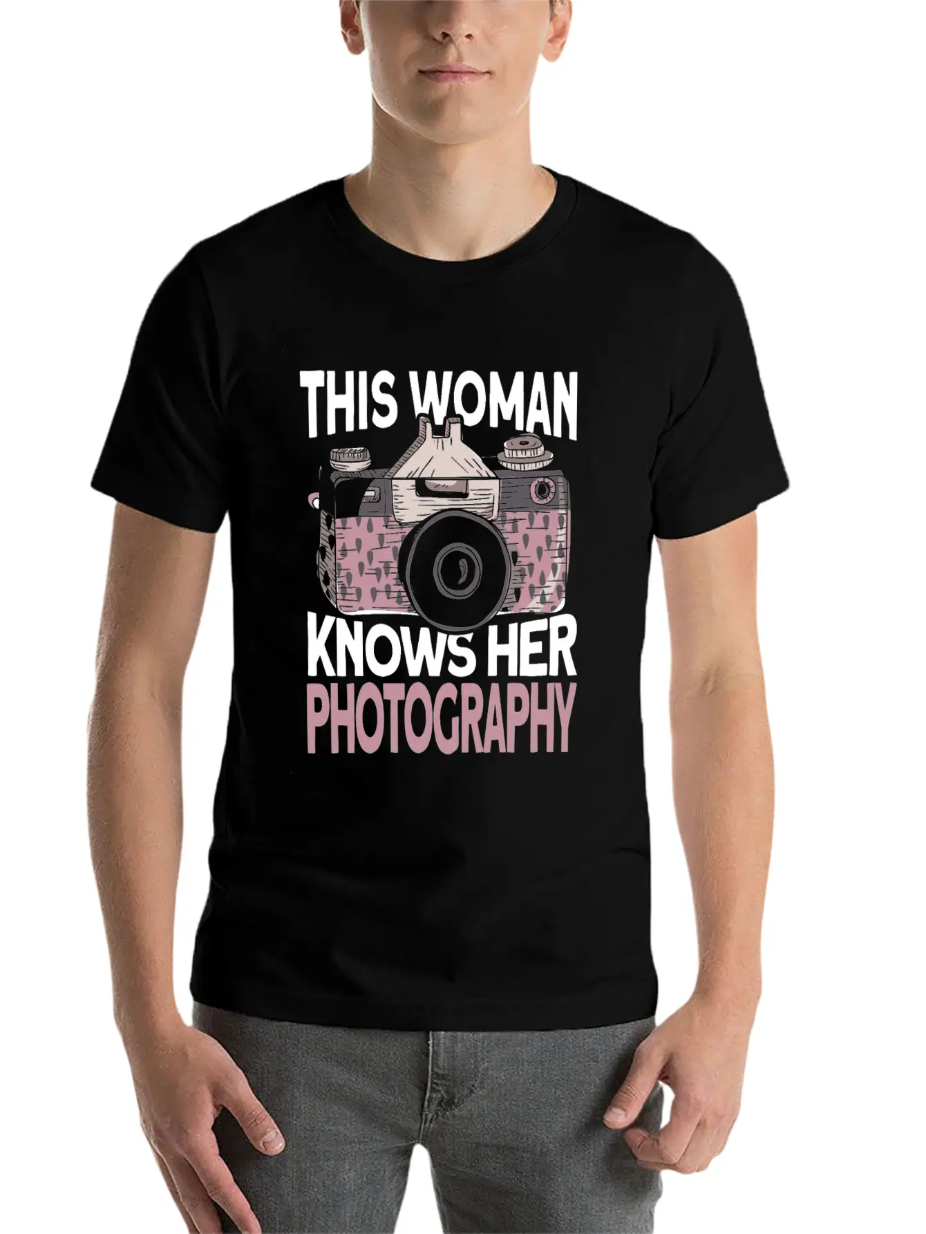 Photographer Camera Photography Lightweight Cotton T-Shirt – Daily Comfort Graphic Shirt