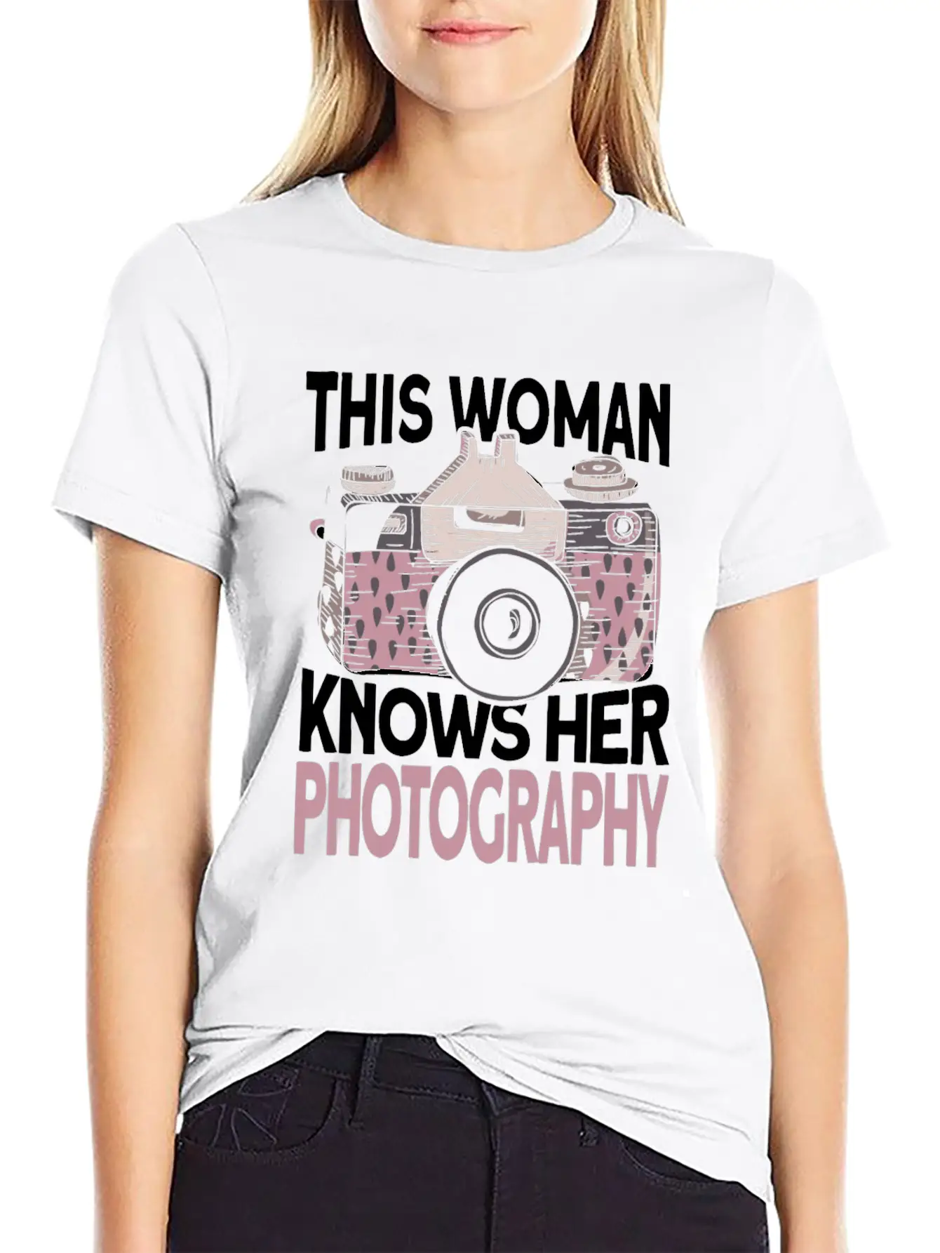 Photographer Camera Photography Lightweight Cotton T-Shirt – Daily Comfort Graphic Shirt