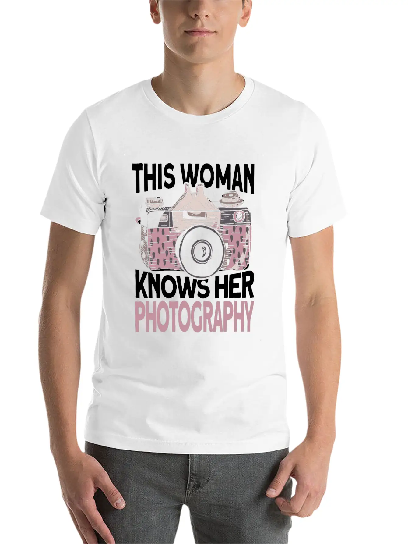 Photographer Camera Photography Lightweight Cotton T-Shirt – Daily Comfort Graphic Shirt