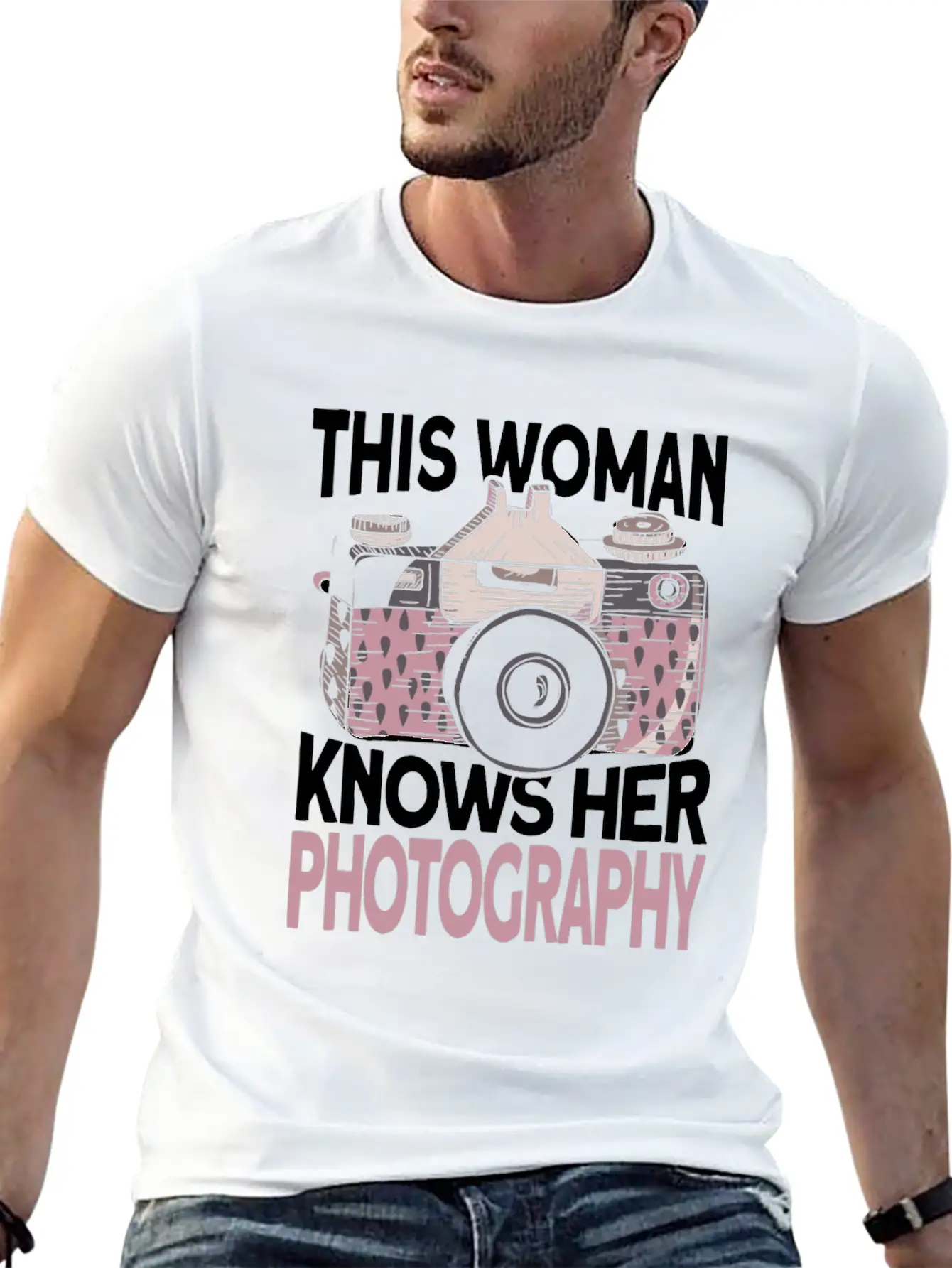 Photographer Camera Photography Lightweight Cotton T-Shirt – Daily Comfort Graphic Shirt