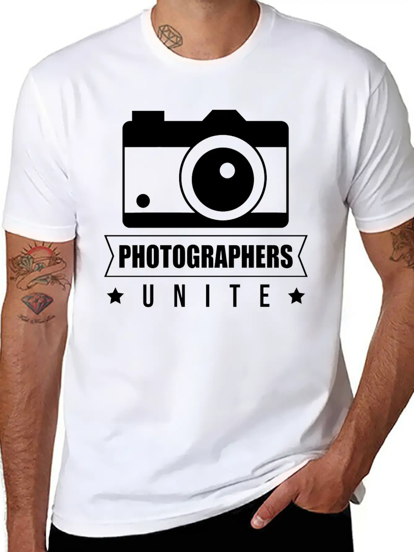 Photographer Camera Photography Modern Fit Casual T-Shirt – Clean And Versatile Design