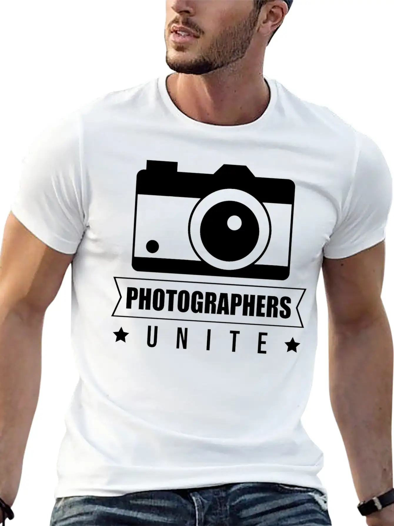 Photographer Camera Photography Modern Fit Casual T-Shirt – Clean And Versatile Design