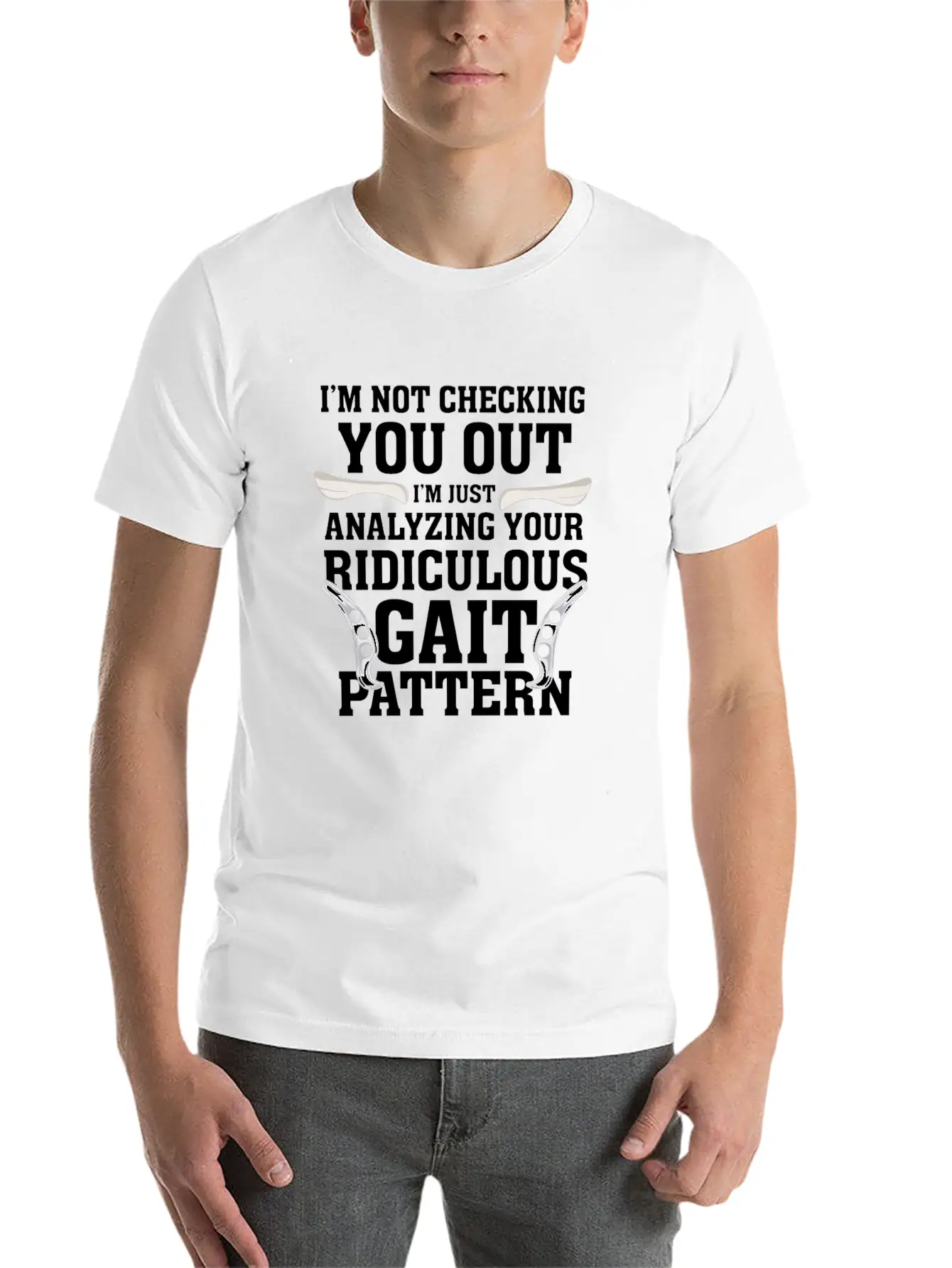 PHYSICAL THERAPIST: Gait Pattern Gift Idea Soft Cotton Short Sleeve Tee – Unisex Wardrobe Staple