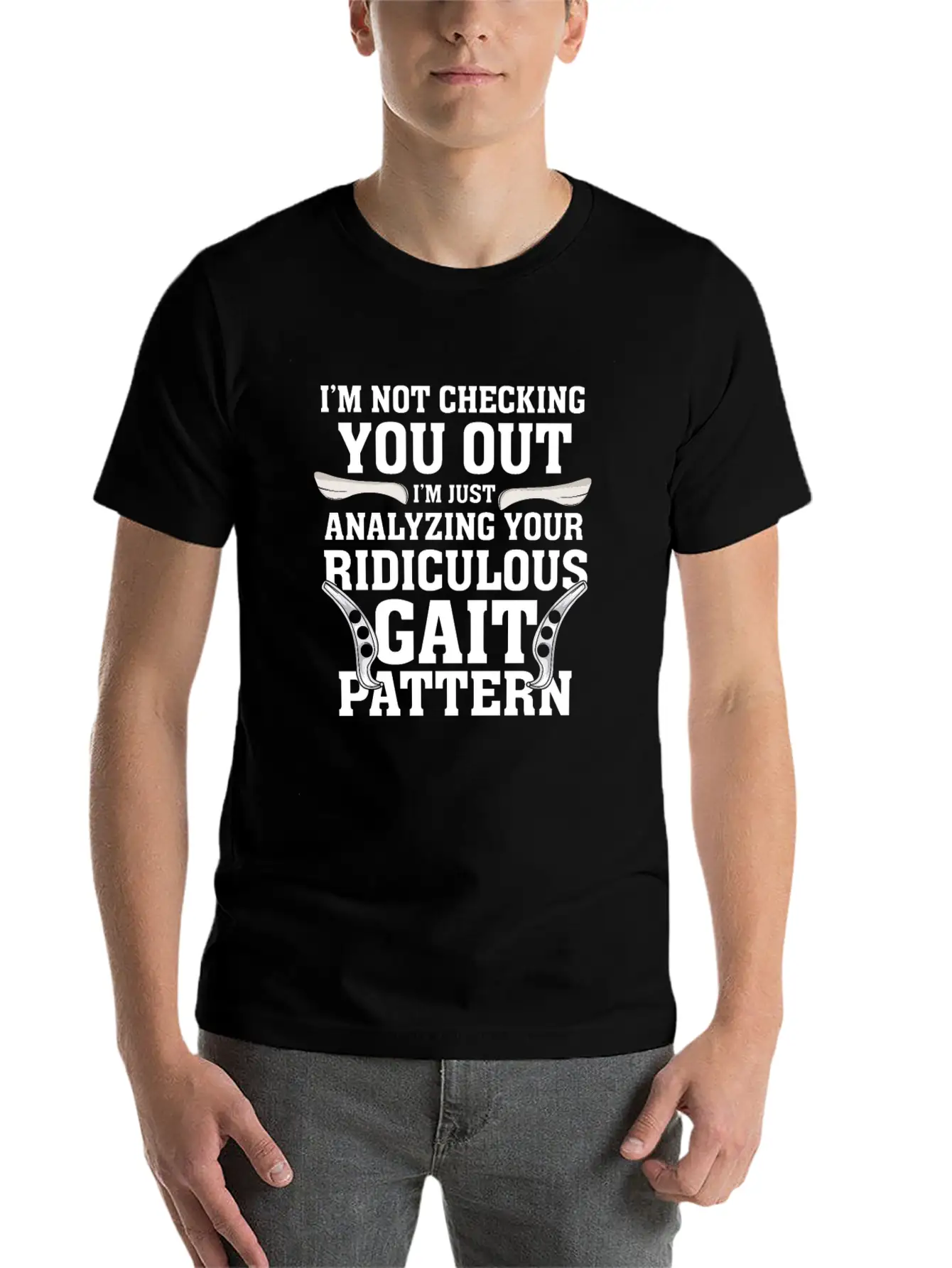 PHYSICAL THERAPIST: Gait Pattern Gift Idea Soft Cotton Short Sleeve Tee – Unisex Wardrobe Staple